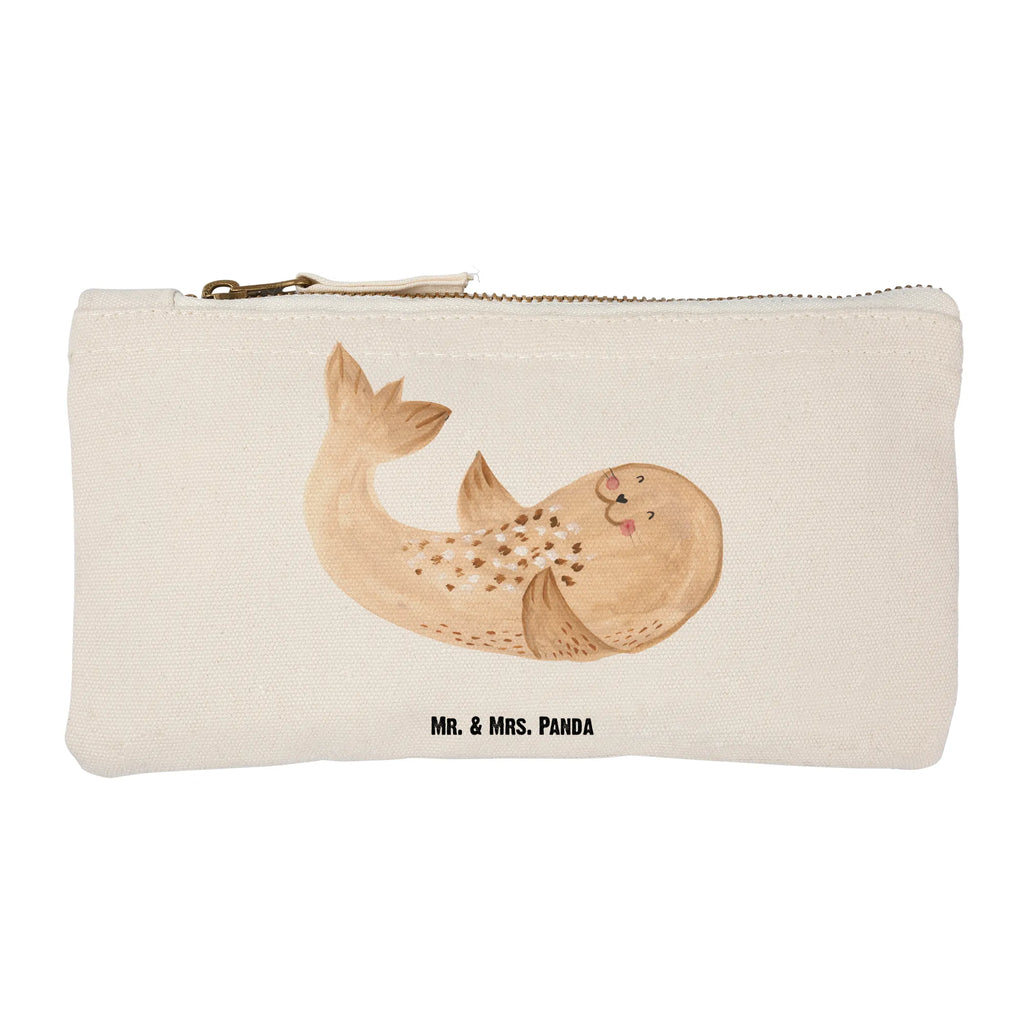 torebka na makijaż foka Leżeć Waschbeutel, Schminktasche, Waschtasche, Federmappe, utensilientasche, Schminkbeutel, Schminktäschchen, Kulturtasche, Schlampermäppchen, Kosmetiktasche, toiletry bag, Kosmetikbeutel, Stiftemäppchen, aufbewahrungstasche, Etui, Mäppchen, beauty case, Kulturbeutel, kosmetiktäschchen, beauty tasche, pinsel tasche, aufbewahrungsbeutel, pencil case, Lustige Sprüche, Tiermotive, Tiere, Gute Laune, Nordsee, Robben, Freude, Seehund, Lachen, Strand, Meerestier, Robbe, Ostsee