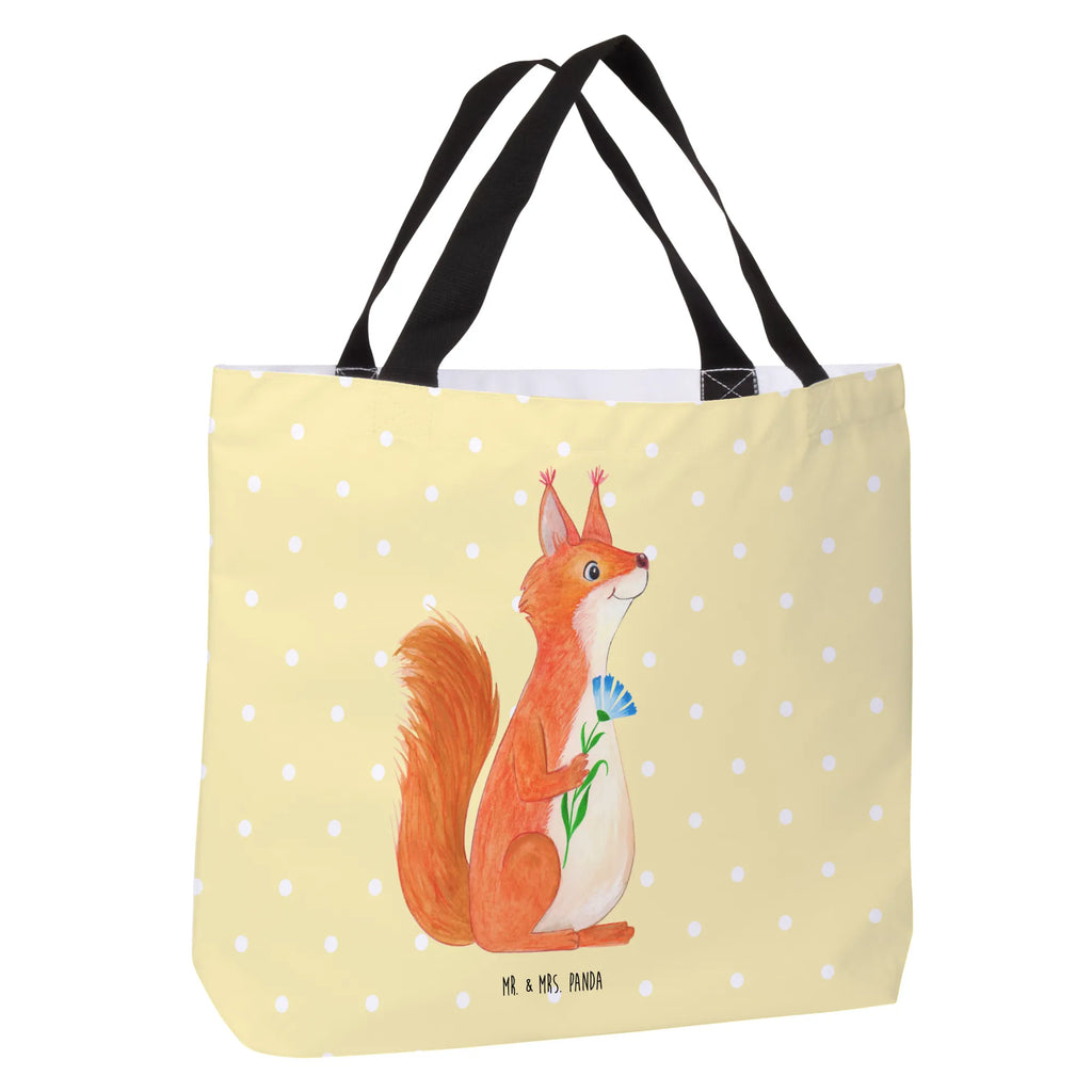Shopper Squirrel flower handle bag, bag, beach bag, shopper, carrier bag, shopping bag, woman, large, XXL, small animals, cute, funny, cute animal motives, hand drawn, small world, funny sayings, good mood, happy, gifts, gift ideas, special gifts, animal lover, card, Squirrel, motivation pictures, laughter, fun, happy saying, saying decoration, motivation sayings, positive saying, squirrel