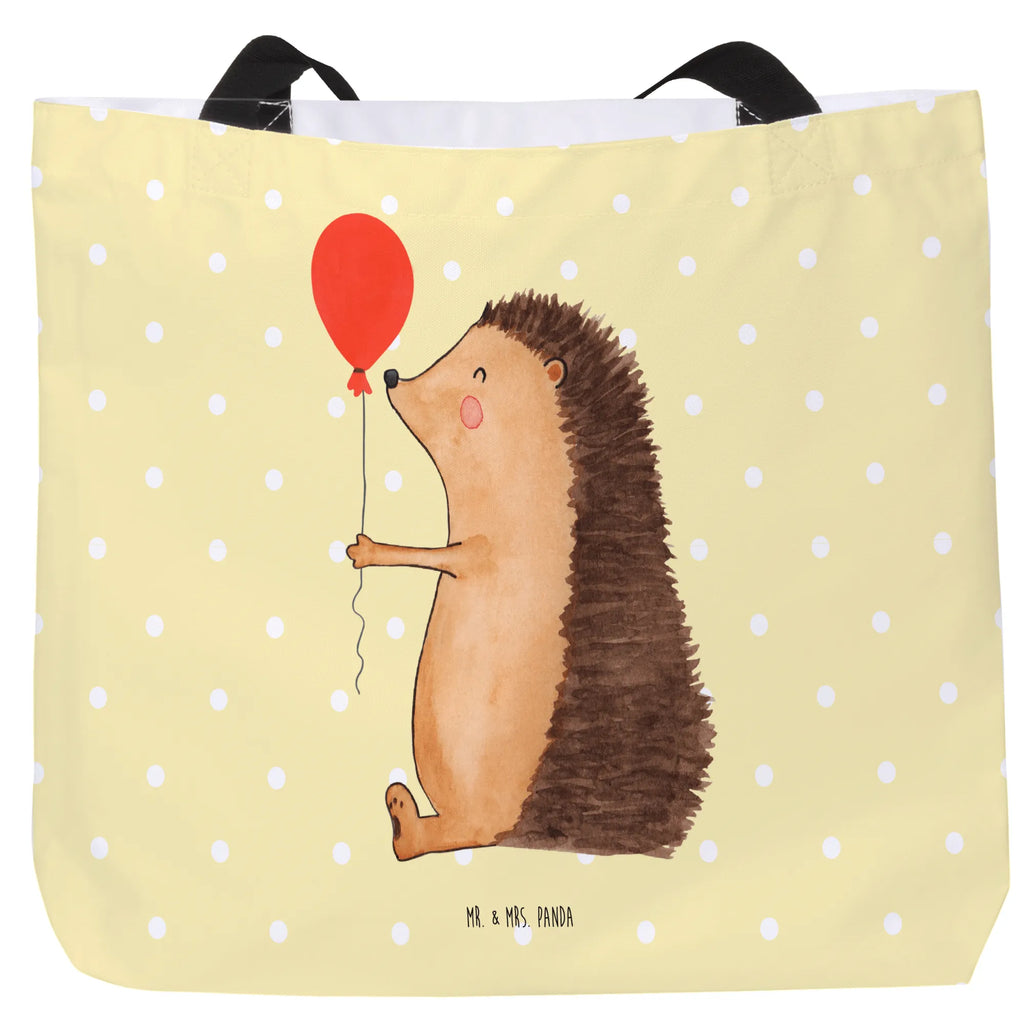 Shopper Igel Luftballon Ausflug, Beutel, Strandtasche, Tragebeutel, Einkaufstasche, Stofftasche, Shopper, Einkaufsbeutel, Schultertasche, Schultasche, Schulbeutel, XXL Tasche, Alltagstasche, Freizeittasche, XL, Tüte, Gute Laune, Lustige Sprüche, Tiermotive, Tiere, Geburtstagskind, Glückwunsch, Herzlichen Glückwunsch, Happy Birthday, Igel, Ballon, Geburtstag