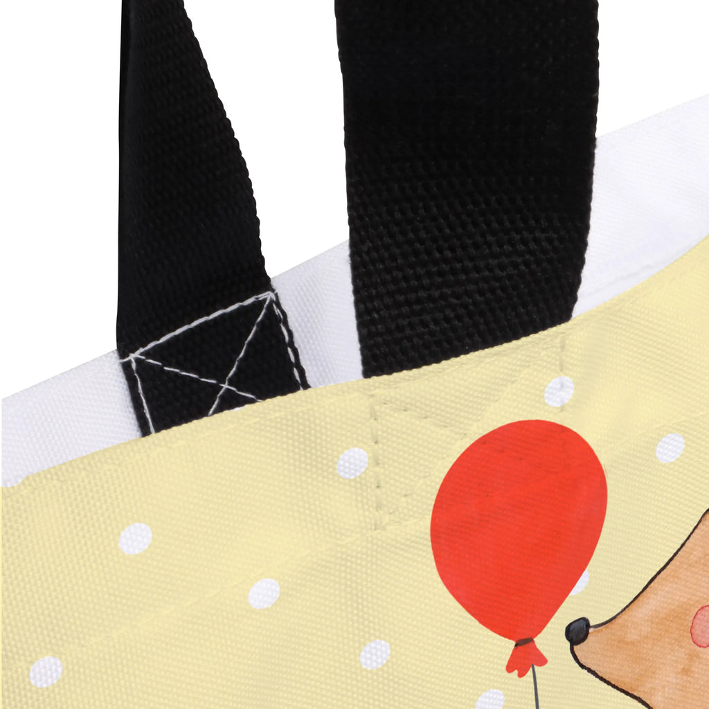 Shopper Igel Luftballon Ausflug, Beutel, Strandtasche, Tragebeutel, Einkaufstasche, Stofftasche, Shopper, Einkaufsbeutel, Schultertasche, Schultasche, Schulbeutel, XXL Tasche, Alltagstasche, Freizeittasche, XL, Tüte, Gute Laune, Lustige Sprüche, Tiermotive, Tiere, Geburtstagskind, Glückwunsch, Herzlichen Glückwunsch, Happy Birthday, Igel, Ballon, Geburtstag