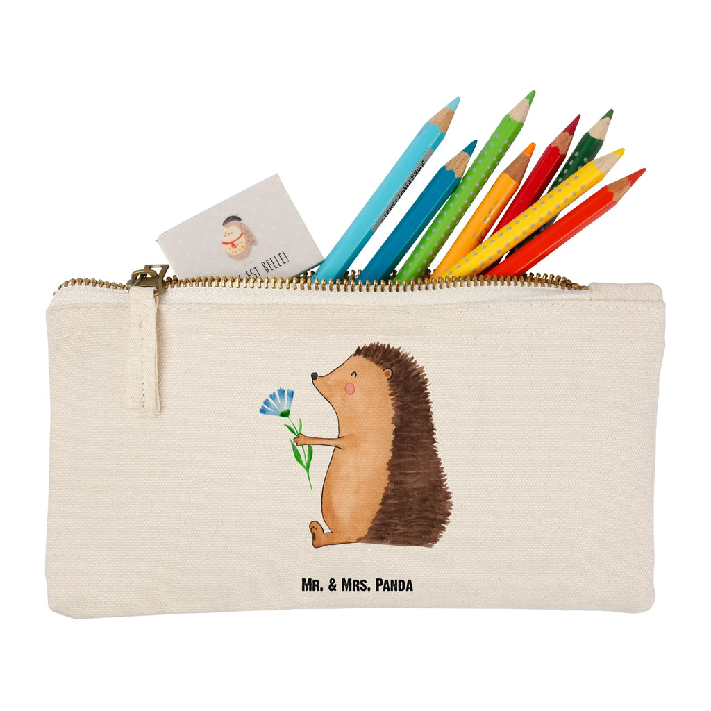 Make-up bag Hedgehog Flower kosmetiktäschchen, Schminktasche, aufbewahrungstasche, Schminktäschchen, Waschtasche, Stiftemäppchen, pencil case, beauty tasche, Waschbeutel, Mäppchen, toiletry bag, Kulturtasche, Kosmetikbeutel, pinsel tasche, beauty case, utensilientasche, Federmappe, Schminkbeutel, Etui, Kulturbeutel, Schlampermäppchen, aufbewahrungsbeutel, Kosmetiktasche, Tiermotive, Tiere, Lustige Sprüche, Gute Laune, Krankheit, Besuch, Igel, Gute Besserung, krank, Genesungswünsche, Krankenhaus