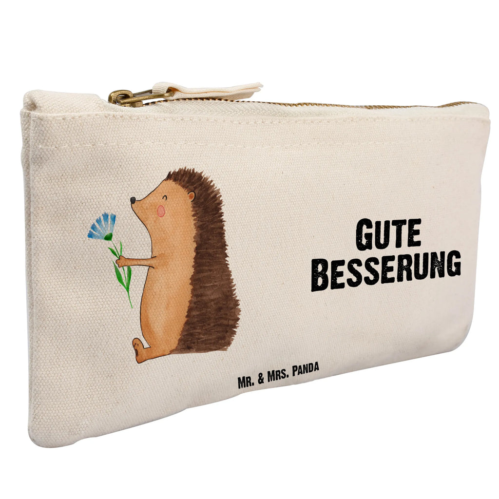 Make-up bag Hedgehog Flower kosmetiktäschchen, Schminktasche, aufbewahrungstasche, Schminktäschchen, Waschtasche, Stiftemäppchen, pencil case, beauty tasche, Waschbeutel, Mäppchen, toiletry bag, Kulturtasche, Kosmetikbeutel, pinsel tasche, beauty case, utensilientasche, Federmappe, Schminkbeutel, Etui, Kulturbeutel, Schlampermäppchen, aufbewahrungsbeutel, Kosmetiktasche, Tiermotive, Tiere, Lustige Sprüche, Gute Laune, Krankheit, Besuch, Igel, Gute Besserung, krank, Genesungswünsche, Krankenhaus