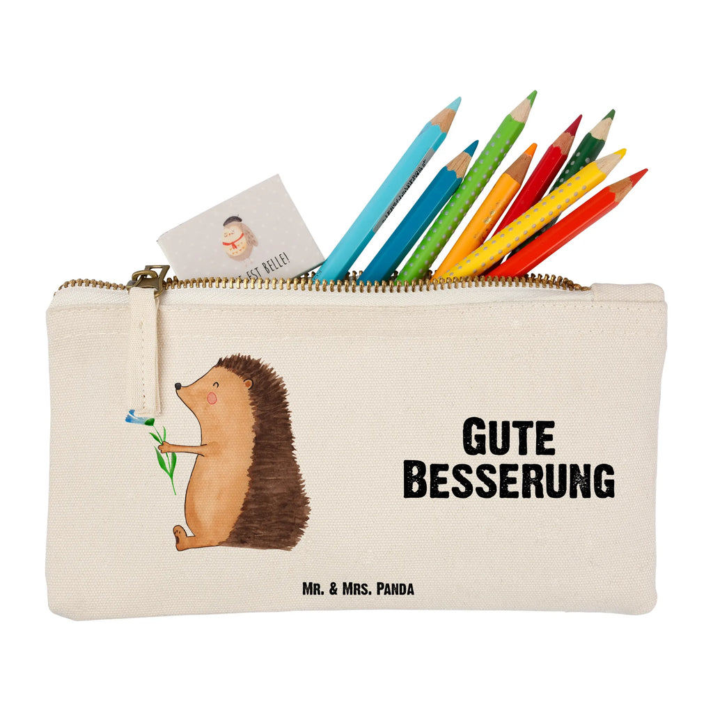 Make-up bag Hedgehog Flower kosmetiktäschchen, Schminktasche, aufbewahrungstasche, Schminktäschchen, Waschtasche, Stiftemäppchen, pencil case, beauty tasche, Waschbeutel, Mäppchen, toiletry bag, Kulturtasche, Kosmetikbeutel, pinsel tasche, beauty case, utensilientasche, Federmappe, Schminkbeutel, Etui, Kulturbeutel, Schlampermäppchen, aufbewahrungsbeutel, Kosmetiktasche, Tiermotive, Tiere, Lustige Sprüche, Gute Laune, Krankheit, Besuch, Igel, Gute Besserung, krank, Genesungswünsche, Krankenhaus