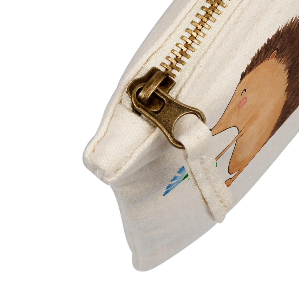 Make-up bag Hedgehog Flower kosmetiktäschchen, Schminktasche, aufbewahrungstasche, Schminktäschchen, Waschtasche, Stiftemäppchen, pencil case, beauty tasche, Waschbeutel, Mäppchen, toiletry bag, Kulturtasche, Kosmetikbeutel, pinsel tasche, beauty case, utensilientasche, Federmappe, Schminkbeutel, Etui, Kulturbeutel, Schlampermäppchen, aufbewahrungsbeutel, Kosmetiktasche, Tiermotive, Tiere, Lustige Sprüche, Gute Laune, Krankheit, Besuch, Igel, Gute Besserung, krank, Genesungswünsche, Krankenhaus