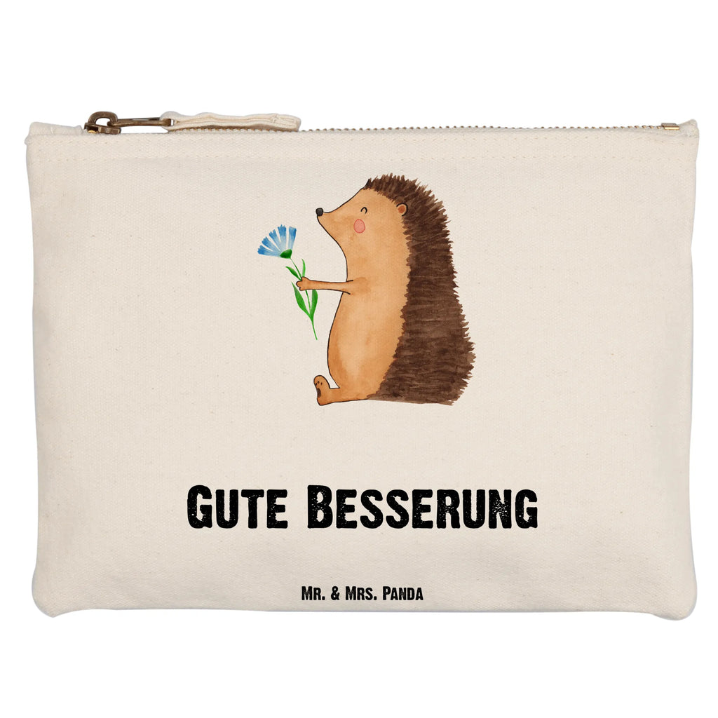 Make-up bag Hedgehog Flower kosmetiktäschchen, Schminktasche, aufbewahrungstasche, Schminktäschchen, Waschtasche, Stiftemäppchen, pencil case, beauty tasche, Waschbeutel, Mäppchen, toiletry bag, Kulturtasche, Kosmetikbeutel, pinsel tasche, beauty case, utensilientasche, Federmappe, Schminkbeutel, Etui, Kulturbeutel, Schlampermäppchen, aufbewahrungsbeutel, Kosmetiktasche, Tiermotive, Tiere, Lustige Sprüche, Gute Laune, Krankheit, Besuch, Igel, Gute Besserung, krank, Genesungswünsche, Krankenhaus