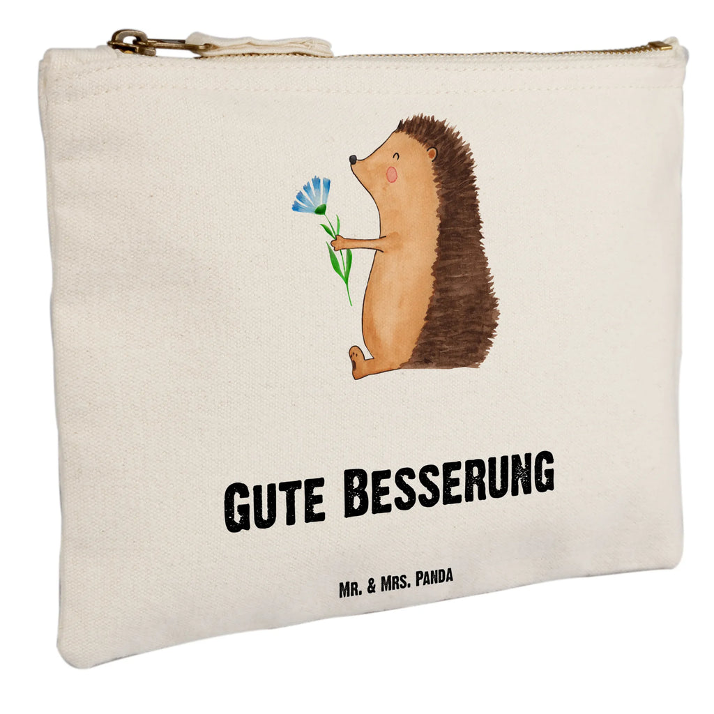 Make-up bag Hedgehog Flower kosmetiktäschchen, Schminktasche, aufbewahrungstasche, Schminktäschchen, Waschtasche, Stiftemäppchen, pencil case, beauty tasche, Waschbeutel, Mäppchen, toiletry bag, Kulturtasche, Kosmetikbeutel, pinsel tasche, beauty case, utensilientasche, Federmappe, Schminkbeutel, Etui, Kulturbeutel, Schlampermäppchen, aufbewahrungsbeutel, Kosmetiktasche, Tiermotive, Tiere, Lustige Sprüche, Gute Laune, Krankheit, Besuch, Igel, Gute Besserung, krank, Genesungswünsche, Krankenhaus