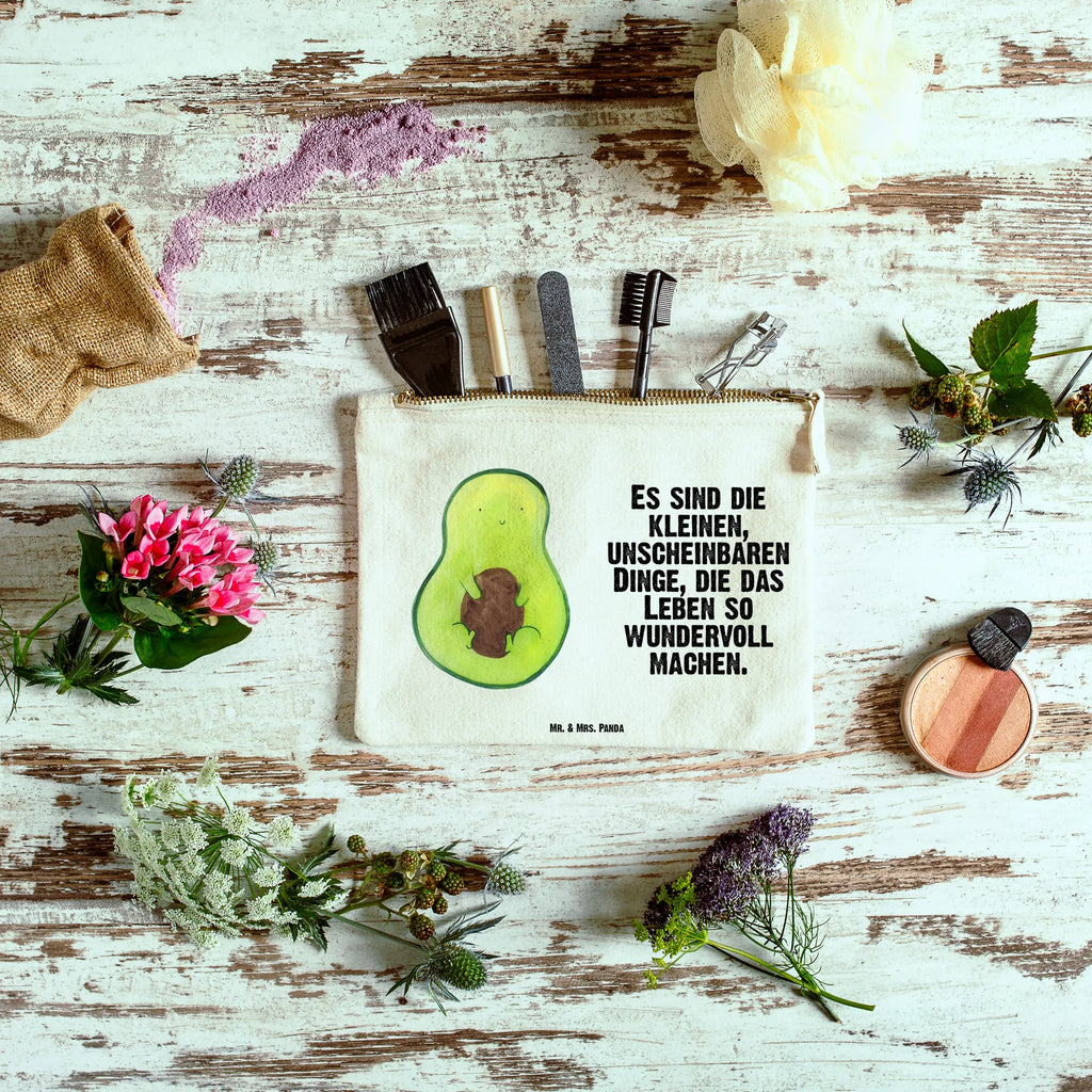 torebka na makijaż Awokado pestka Kulturtasche, aufbewahrungsbeutel, Mäppchen, Schlampermäppchen, Kosmetikbeutel, toiletry bag, beauty tasche, Schminktäschchen, utensilientasche, kosmetiktäschchen, Etui, Federmappe, Waschbeutel, Schminktasche, Kosmetiktasche, pencil case, Waschtasche, beauty case, Kulturbeutel, pinsel tasche, Stiftemäppchen, aufbewahrungstasche, Schminkbeutel, Vegan, Avocado, Gesund, Veggie, Spruch Leben, Avokado, Pflanze, Kern, Avocadokern