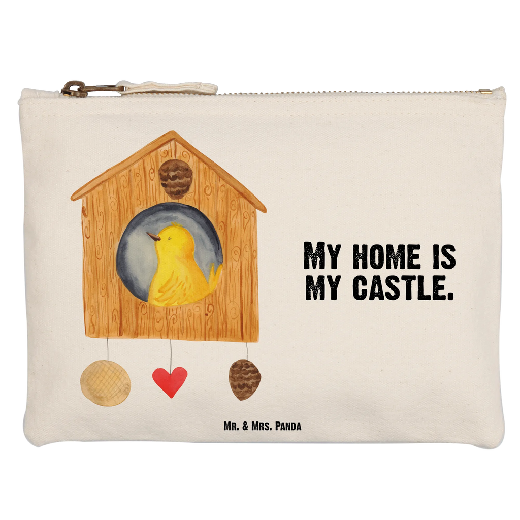torebka na makijaż ptak Dom toiletry bag, Etui, beauty case, Waschtasche, Kulturbeutel, pencil case, pinsel tasche, beauty tasche, Kosmetiktasche, Kosmetikbeutel, aufbewahrungsbeutel, Schlampermäppchen, Schminktasche, Schminktäschchen, kosmetiktäschchen, Waschbeutel, Federmappe, Schminkbeutel, Mäppchen, utensilientasche, Kulturtasche, aufbewahrungstasche, Stiftemäppchen, Tiere, Lustige Sprüche, Tiermotive, Gute Laune, Wohnung, Eigenheim, Haus, Unser Haus, Familie, Home Sweet Home, Vogelhäuschen, Vogelhaus, Vögel, Nest, Castle, Lieblingsort, Zuhause, Vogel