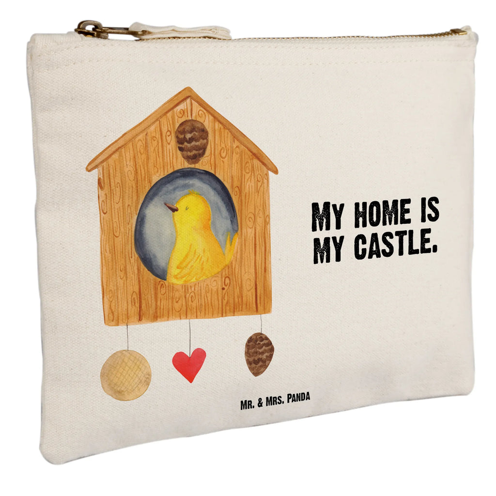 torebka na makijaż ptak Dom toiletry bag, Etui, beauty case, Waschtasche, Kulturbeutel, pencil case, pinsel tasche, beauty tasche, Kosmetiktasche, Kosmetikbeutel, aufbewahrungsbeutel, Schlampermäppchen, Schminktasche, Schminktäschchen, kosmetiktäschchen, Waschbeutel, Federmappe, Schminkbeutel, Mäppchen, utensilientasche, Kulturtasche, aufbewahrungstasche, Stiftemäppchen, Tiere, Lustige Sprüche, Tiermotive, Gute Laune, Wohnung, Eigenheim, Haus, Unser Haus, Familie, Home Sweet Home, Vogelhäuschen, Vogelhaus, Vögel, Nest, Castle, Lieblingsort, Zuhause, Vogel