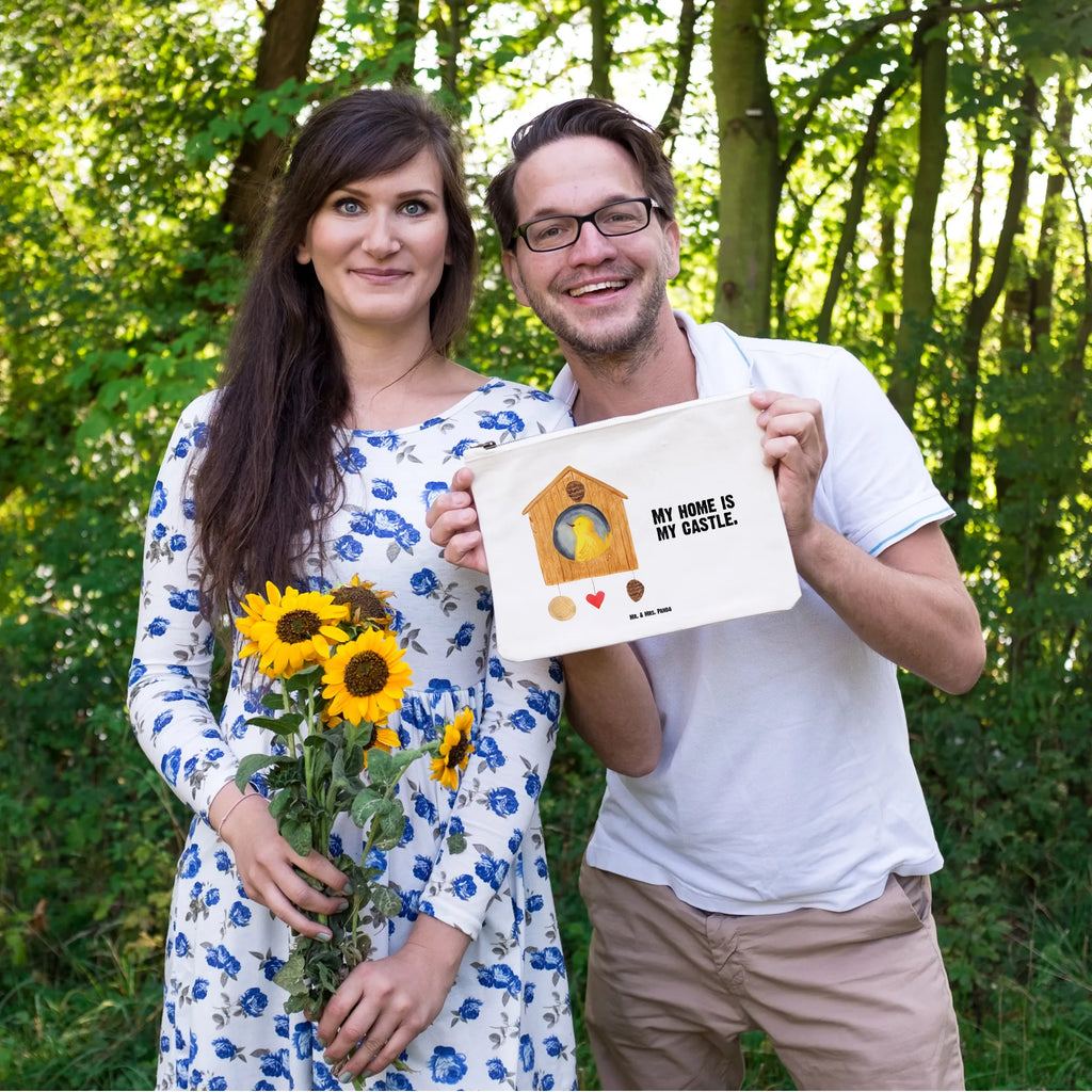 torebka na makijaż ptak Dom toiletry bag, Etui, beauty case, Waschtasche, Kulturbeutel, pencil case, pinsel tasche, beauty tasche, Kosmetiktasche, Kosmetikbeutel, aufbewahrungsbeutel, Schlampermäppchen, Schminktasche, Schminktäschchen, kosmetiktäschchen, Waschbeutel, Federmappe, Schminkbeutel, Mäppchen, utensilientasche, Kulturtasche, aufbewahrungstasche, Stiftemäppchen, Tiere, Lustige Sprüche, Tiermotive, Gute Laune, Wohnung, Eigenheim, Haus, Unser Haus, Familie, Home Sweet Home, Vogelhäuschen, Vogelhaus, Vögel, Nest, Castle, Lieblingsort, Zuhause, Vogel