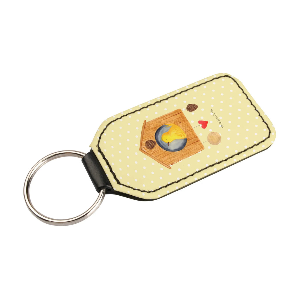 Rectangular key ring Bird House pendant, bag pendant, keychain, key ring, lucky charm, small animals, cute, funny, cute animal motives, hand drawn, small world, funny sayings, good mood, happy, gifts, gift ideas, special gifts, animal lover, card, house, our house, family, birdhouse, favorite place, castle, nest, home, home sweet home, Bird, birds, apartment