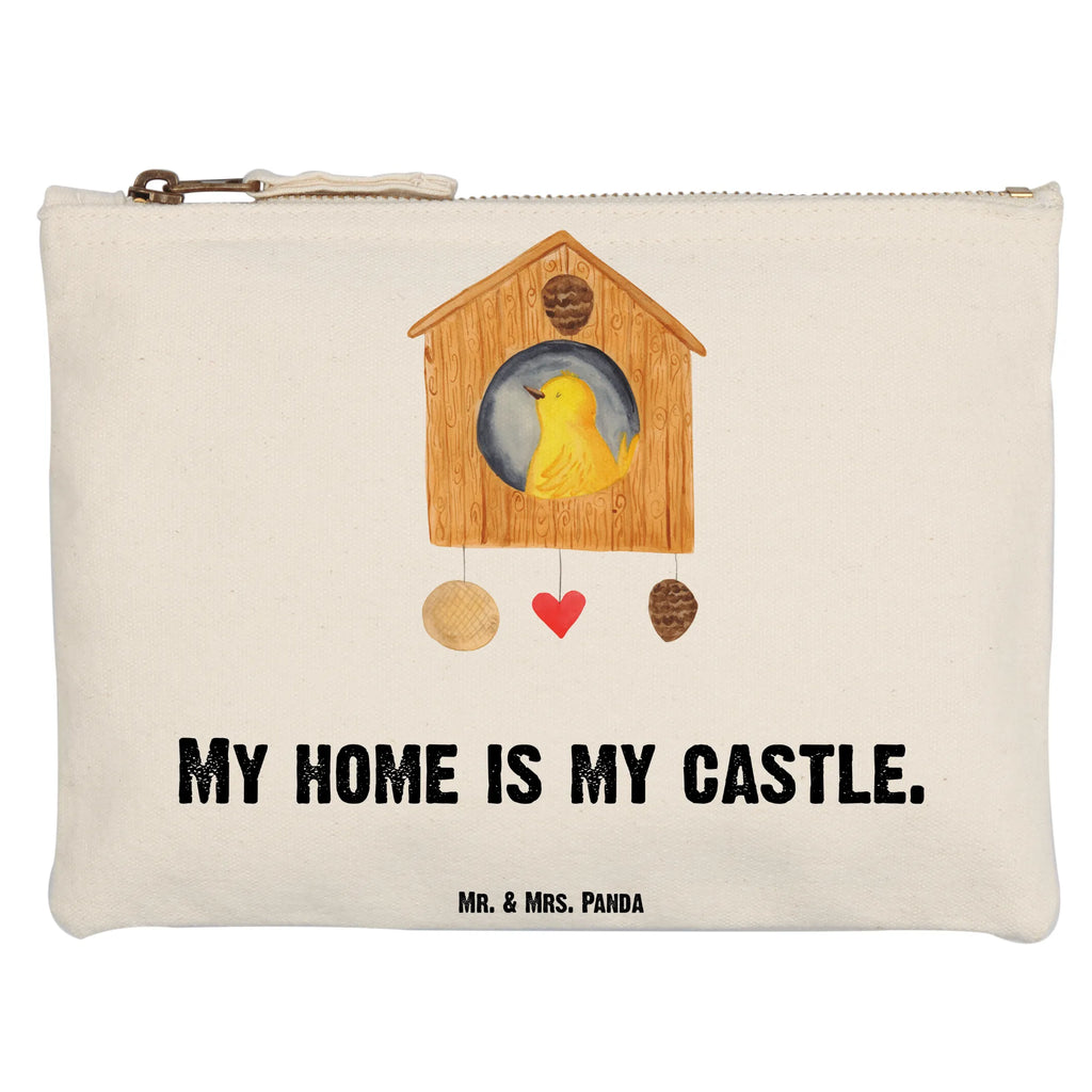torebka na makijaż ptak Dom toiletry bag, Etui, beauty case, Waschtasche, Kulturbeutel, pencil case, pinsel tasche, beauty tasche, Kosmetiktasche, Kosmetikbeutel, aufbewahrungsbeutel, Schlampermäppchen, Schminktasche, Schminktäschchen, kosmetiktäschchen, Waschbeutel, Federmappe, Schminkbeutel, Mäppchen, utensilientasche, Kulturtasche, aufbewahrungstasche, Stiftemäppchen, Tiere, Lustige Sprüche, Tiermotive, Gute Laune, Wohnung, Eigenheim, Haus, Unser Haus, Familie, Home Sweet Home, Vogelhäuschen, Vogelhaus, Vögel, Nest, Castle, Lieblingsort, Zuhause, Vogel