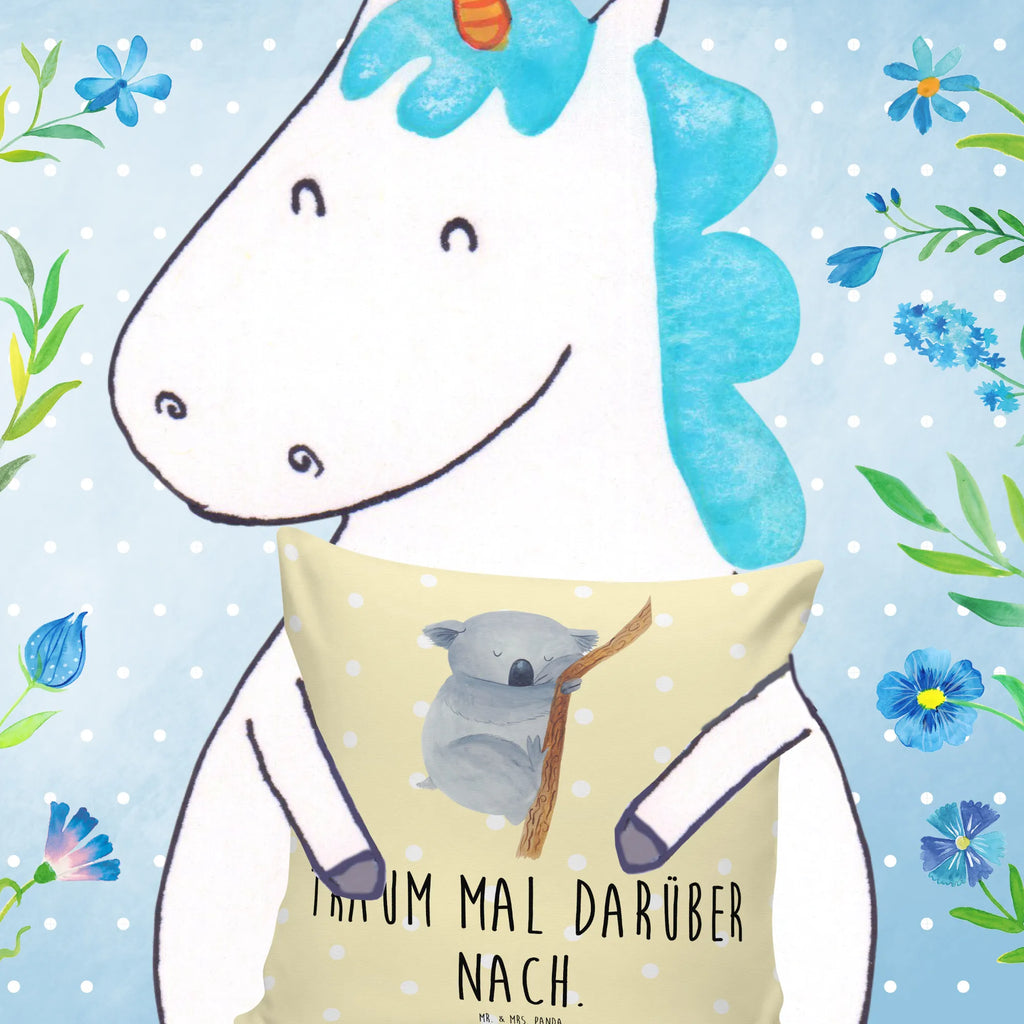 Cushion koala 40 x 40, pillows, settee, 40x40, soft, pad, pillow case, fluffy, bed, Pillow, bedroom, cushion, couch, sofa, small animals, cute, funny, cute animal motives, hand drawn, small world, funny sayings, good mood, happy, gifts, gift ideas, special gifts, animal lover, card, dream, dreamland, Koala, sleeping, bear, koala bear