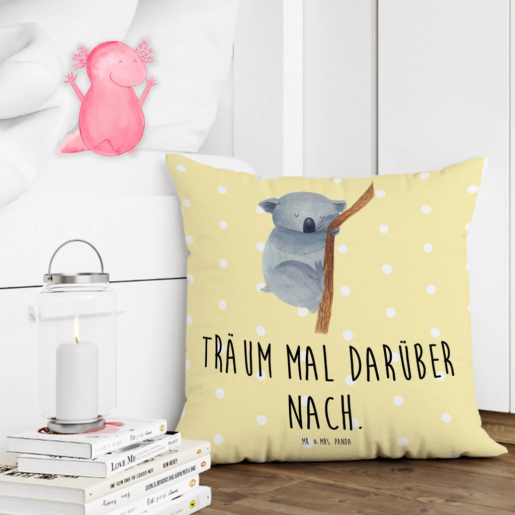 Cushion koala 40 x 40, pillows, settee, 40x40, soft, pad, pillow case, fluffy, bed, Pillow, bedroom, cushion, couch, sofa, small animals, cute, funny, cute animal motives, hand drawn, small world, funny sayings, good mood, happy, gifts, gift ideas, special gifts, animal lover, card, dream, dreamland, Koala, sleeping, bear, koala bear