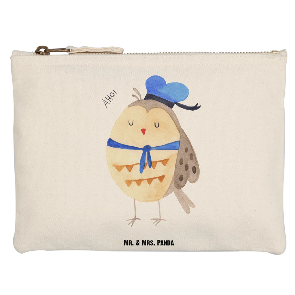 Make-up bag Owl sailor Schlampermäppchen, Kosmetikbeutel, Schminkbeutel, aufbewahrungsbeutel, utensilientasche, Stiftemäppchen, Mäppchen, beauty tasche, Etui, Waschbeutel, Schminktasche, Federmappe, aufbewahrungstasche, toiletry bag, Kulturbeutel, kosmetiktäschchen, Schminktäschchen, Kosmetiktasche, Kulturtasche, pencil case, pinsel tasche, Waschtasche, beauty case, Eule, Wortspiel Lustig, Eule Deko, Matrose, Owl, Ehe, Hochzeitstag Geschenk, Eule Spruch, Heimathafen, Freundin, Seefahrer