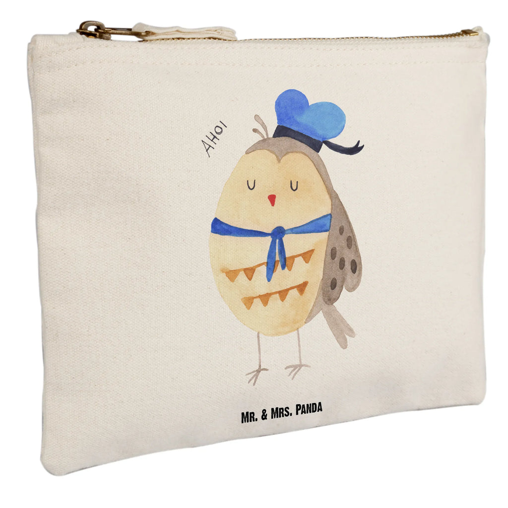 Make-up bag Owl sailor Schlampermäppchen, Kosmetikbeutel, Schminkbeutel, aufbewahrungsbeutel, utensilientasche, Stiftemäppchen, Mäppchen, beauty tasche, Etui, Waschbeutel, Schminktasche, Federmappe, aufbewahrungstasche, toiletry bag, Kulturbeutel, kosmetiktäschchen, Schminktäschchen, Kosmetiktasche, Kulturtasche, pencil case, pinsel tasche, Waschtasche, beauty case, Eule, Wortspiel Lustig, Eule Deko, Matrose, Owl, Ehe, Hochzeitstag Geschenk, Eule Spruch, Heimathafen, Freundin, Seefahrer