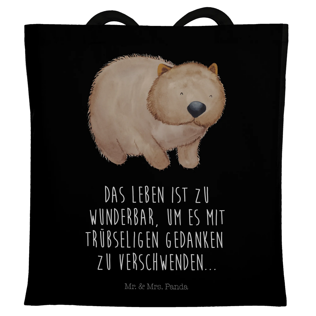 Tote bag Wombat cotton bag, jute bag, pouch, bag, Carrier bag, shopper, shoulder bag, cloth bag, shopping bag, small animals, cute, funny, cute animal motives, hand drawn, small world, funny sayings, good mood, happy, gifts, gift ideas, special gifts, animal lover, card, life is beautiful, Wombat, Australia, motivation, saying