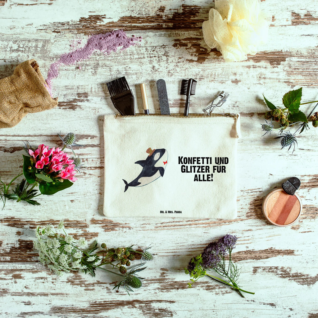 torebka na makijaż Orka cylinder Waschtasche, Schlampermäppchen, Schminktäschchen, Etui, beauty case, aufbewahrungsbeutel, Schminktasche, Schminkbeutel, toiletry bag, pinsel tasche, Kulturbeutel, Federmappe, aufbewahrungstasche, Stiftemäppchen, kosmetiktäschchen, Kosmetikbeutel, utensilientasche, pencil case, beauty tasche, Mäppchen, Kulturtasche, Kosmetiktasche, Waschbeutel, Meerestiere, Urlaub, Meer, Glitter, Narwal, Fest, Glitzer, Geburtstag, Glückwunsch, Orca, Feier, Fete, Konfetti