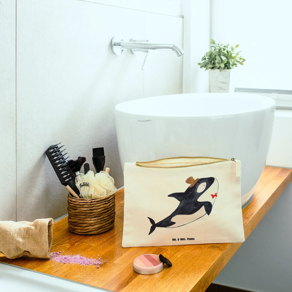 torebka na makijaż Orka cylinder Waschtasche, Schlampermäppchen, Schminktäschchen, Etui, beauty case, aufbewahrungsbeutel, Schminktasche, Schminkbeutel, toiletry bag, pinsel tasche, Kulturbeutel, Federmappe, aufbewahrungstasche, Stiftemäppchen, kosmetiktäschchen, Kosmetikbeutel, utensilientasche, pencil case, beauty tasche, Mäppchen, Kulturtasche, Kosmetiktasche, Waschbeutel, Meerestiere, Urlaub, Meer, Glitter, Narwal, Fest, Glitzer, Geburtstag, Glückwunsch, Orca, Feier, Fete, Konfetti