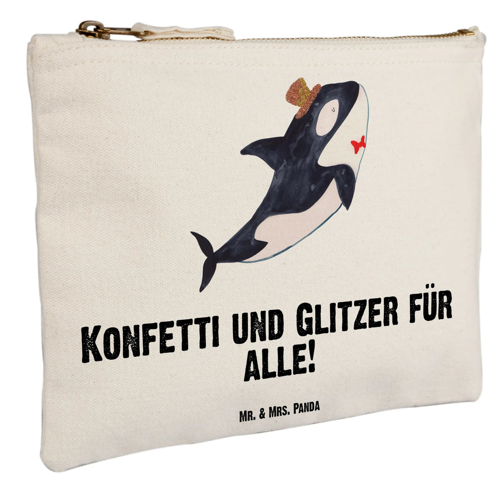 torebka na makijaż Orka cylinder Waschtasche, Schlampermäppchen, Schminktäschchen, Etui, beauty case, aufbewahrungsbeutel, Schminktasche, Schminkbeutel, toiletry bag, pinsel tasche, Kulturbeutel, Federmappe, aufbewahrungstasche, Stiftemäppchen, kosmetiktäschchen, Kosmetikbeutel, utensilientasche, pencil case, beauty tasche, Mäppchen, Kulturtasche, Kosmetiktasche, Waschbeutel, Meerestiere, Urlaub, Meer, Glitter, Narwal, Fest, Glitzer, Geburtstag, Glückwunsch, Orca, Feier, Fete, Konfetti