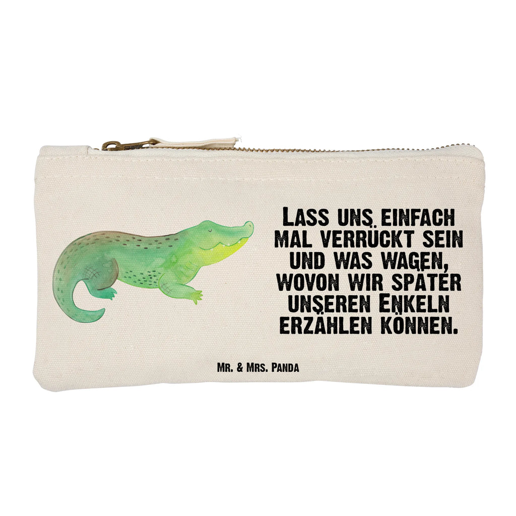 torebka na makijaż Krokodyl toiletry bag, Federmappe, Waschtasche, Schminktäschchen, beauty case, utensilientasche, Schminktasche, Stiftemäppchen, Kosmetiktasche, aufbewahrungstasche, pencil case, Kulturbeutel, Etui, Schminkbeutel, Kosmetikbeutel, Schlampermäppchen, beauty tasche, Mäppchen, pinsel tasche, Kulturtasche, kosmetiktäschchen, Waschbeutel, aufbewahrungsbeutel, Meerestiere, Urlaub, Meer, Reiselust, Krokodile, Abenteuerlust, Beste Freundin, Spontan sein, Lieblingsmensch, Freundin, Verrückt sein, Krokodil