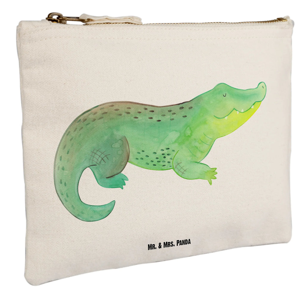 torebka na makijaż Krokodyl toiletry bag, Federmappe, Waschtasche, Schminktäschchen, beauty case, utensilientasche, Schminktasche, Stiftemäppchen, Kosmetiktasche, aufbewahrungstasche, pencil case, Kulturbeutel, Etui, Schminkbeutel, Kosmetikbeutel, Schlampermäppchen, beauty tasche, Mäppchen, pinsel tasche, Kulturtasche, kosmetiktäschchen, Waschbeutel, aufbewahrungsbeutel, Meerestiere, Urlaub, Meer, Reiselust, Krokodile, Abenteuerlust, Beste Freundin, Spontan sein, Lieblingsmensch, Freundin, Verrückt sein, Krokodil