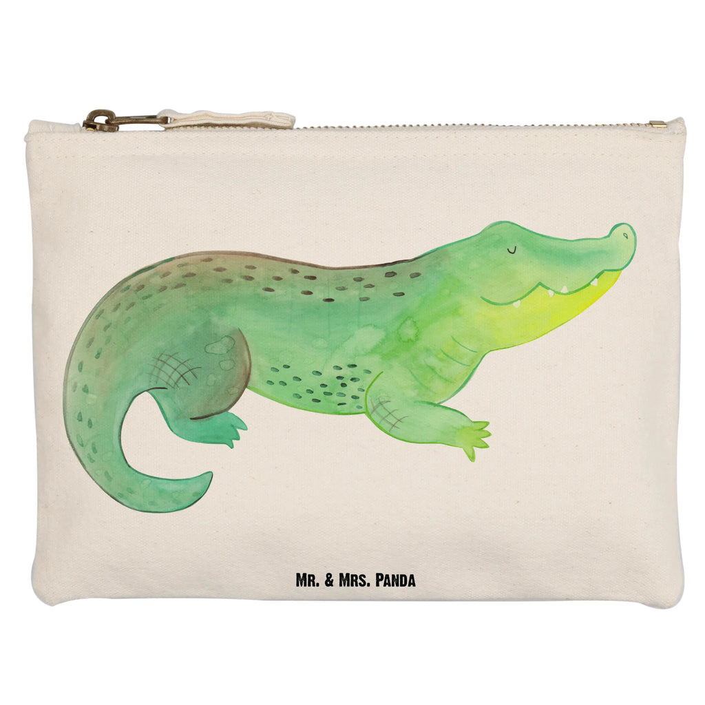 torebka na makijaż Krokodyl toiletry bag, Federmappe, Waschtasche, Schminktäschchen, beauty case, utensilientasche, Schminktasche, Stiftemäppchen, Kosmetiktasche, aufbewahrungstasche, pencil case, Kulturbeutel, Etui, Schminkbeutel, Kosmetikbeutel, Schlampermäppchen, beauty tasche, Mäppchen, pinsel tasche, Kulturtasche, kosmetiktäschchen, Waschbeutel, aufbewahrungsbeutel, Meerestiere, Urlaub, Meer, Reiselust, Krokodile, Abenteuerlust, Beste Freundin, Spontan sein, Lieblingsmensch, Freundin, Verrückt sein, Krokodil