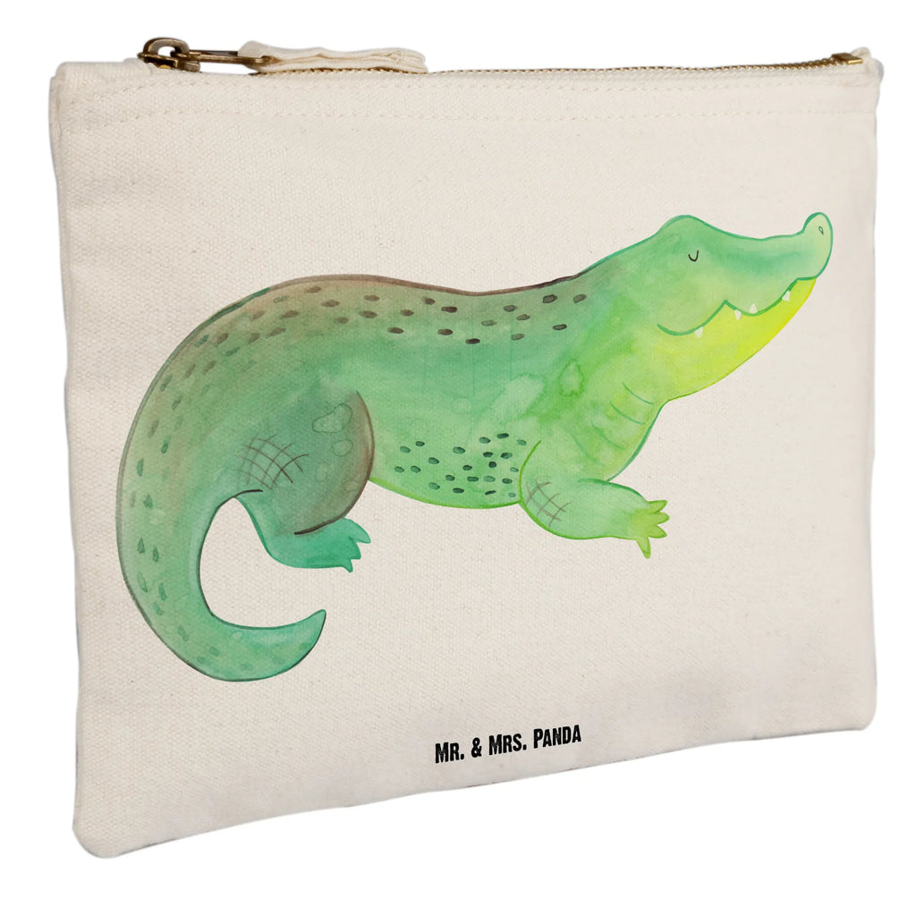 torebka na makijaż Krokodyl toiletry bag, Federmappe, Waschtasche, Schminktäschchen, beauty case, utensilientasche, Schminktasche, Stiftemäppchen, Kosmetiktasche, aufbewahrungstasche, pencil case, Kulturbeutel, Etui, Schminkbeutel, Kosmetikbeutel, Schlampermäppchen, beauty tasche, Mäppchen, pinsel tasche, Kulturtasche, kosmetiktäschchen, Waschbeutel, aufbewahrungsbeutel, Meerestiere, Urlaub, Meer, Reiselust, Krokodile, Abenteuerlust, Beste Freundin, Spontan sein, Lieblingsmensch, Freundin, Verrückt sein, Krokodil