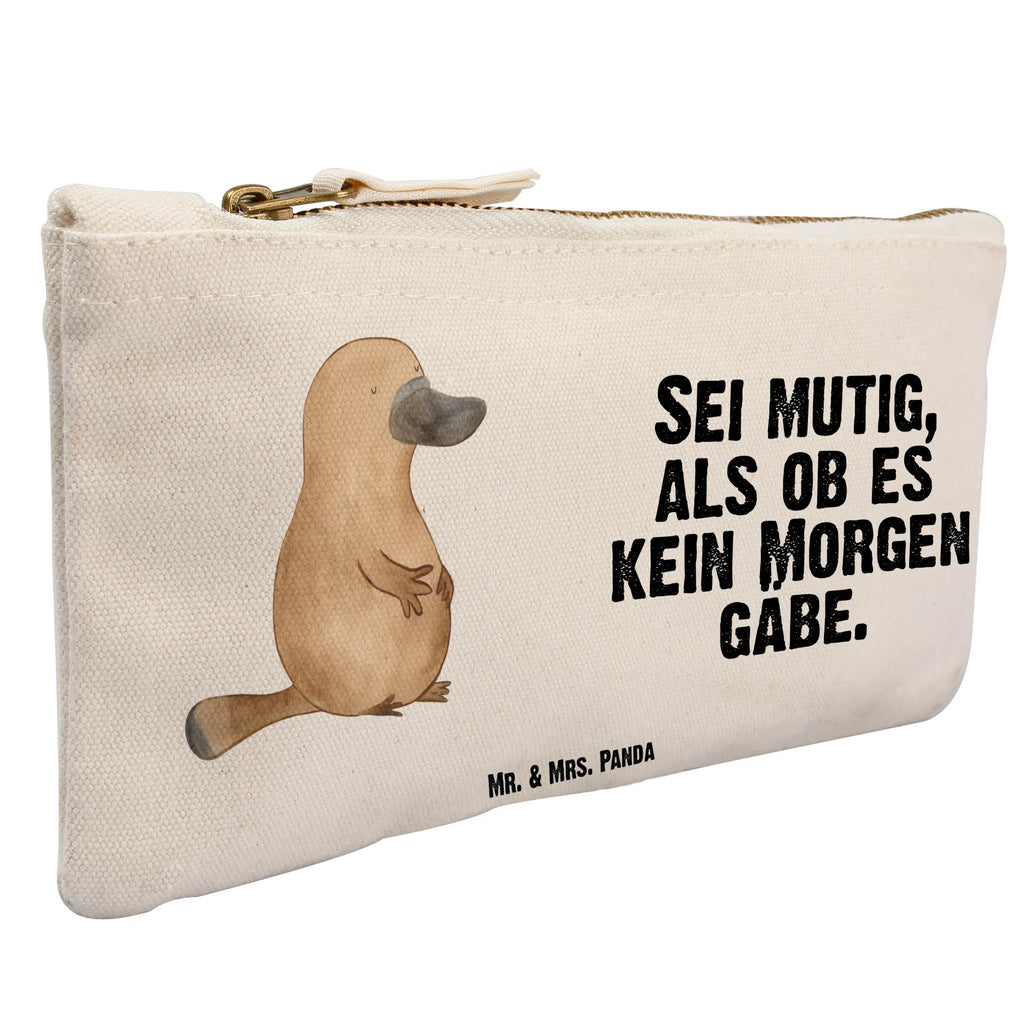 torebka na makijaż dziobak Odwaga Schminktäschchen, Schminktasche, aufbewahrungstasche, Kulturtasche, Mäppchen, kosmetiktäschchen, aufbewahrungsbeutel, pencil case, Federmappe, toiletry bag, Kulturbeutel, utensilientasche, Kosmetikbeutel, Etui, pinsel tasche, beauty case, beauty tasche, Schminkbeutel, Kosmetiktasche, Schlampermäppchen, Waschbeutel, Waschtasche, Stiftemäppchen, Meerestiere, Urlaub, Meer, Raodtrip, Neustart, Weltreise, Arbeit, Schnabeltier, Neuanfang, Motivation, Training, Mut, Lebensweisheit, Büro, mutig, Schnabeltiere