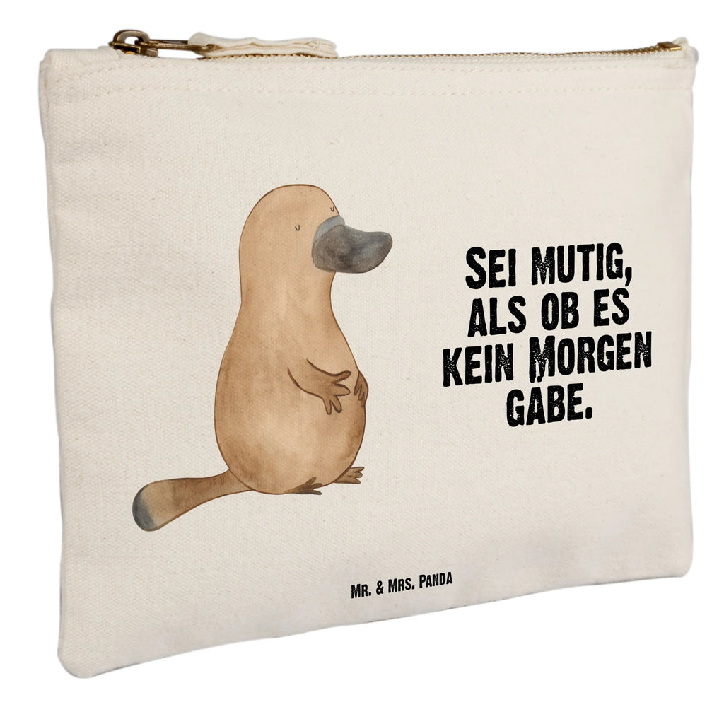 torebka na makijaż dziobak Odwaga Schminktäschchen, Schminktasche, aufbewahrungstasche, Kulturtasche, Mäppchen, kosmetiktäschchen, aufbewahrungsbeutel, pencil case, Federmappe, toiletry bag, Kulturbeutel, utensilientasche, Kosmetikbeutel, Etui, pinsel tasche, beauty case, beauty tasche, Schminkbeutel, Kosmetiktasche, Schlampermäppchen, Waschbeutel, Waschtasche, Stiftemäppchen, Meerestiere, Urlaub, Meer, Raodtrip, Neustart, Weltreise, Arbeit, Schnabeltier, Neuanfang, Motivation, Training, Mut, Lebensweisheit, Büro, mutig, Schnabeltiere