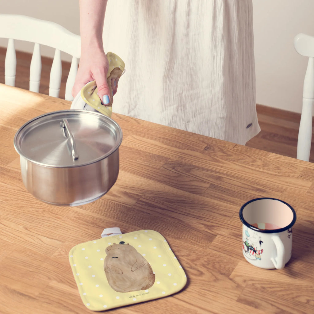 2er Set Topflappen  Murmeltier Topflappen Set, Topflappen 2er Set, Topfhandschuhe, 2er Set Topflappen, Topfuntersetzer, Topflappen, topfhalter, Topflappenset, Tiermotive, Gute Laune, Lustige Sprüche, Tiere, Knigge, Murmeltier, Freundlichkeit, Anstand, Respekt, Fröhlichkeit