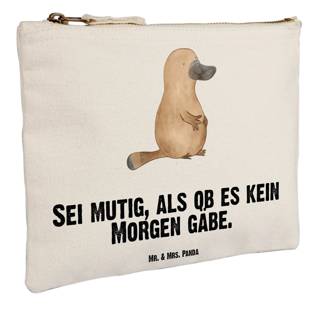 torebka na makijaż dziobak Odwaga Schminktäschchen, Schminktasche, aufbewahrungstasche, Kulturtasche, Mäppchen, kosmetiktäschchen, aufbewahrungsbeutel, pencil case, Federmappe, toiletry bag, Kulturbeutel, utensilientasche, Kosmetikbeutel, Etui, pinsel tasche, beauty case, beauty tasche, Schminkbeutel, Kosmetiktasche, Schlampermäppchen, Waschbeutel, Waschtasche, Stiftemäppchen, Meerestiere, Urlaub, Meer, Raodtrip, Neustart, Weltreise, Arbeit, Schnabeltier, Neuanfang, Motivation, Training, Mut, Lebensweisheit, Büro, mutig, Schnabeltiere