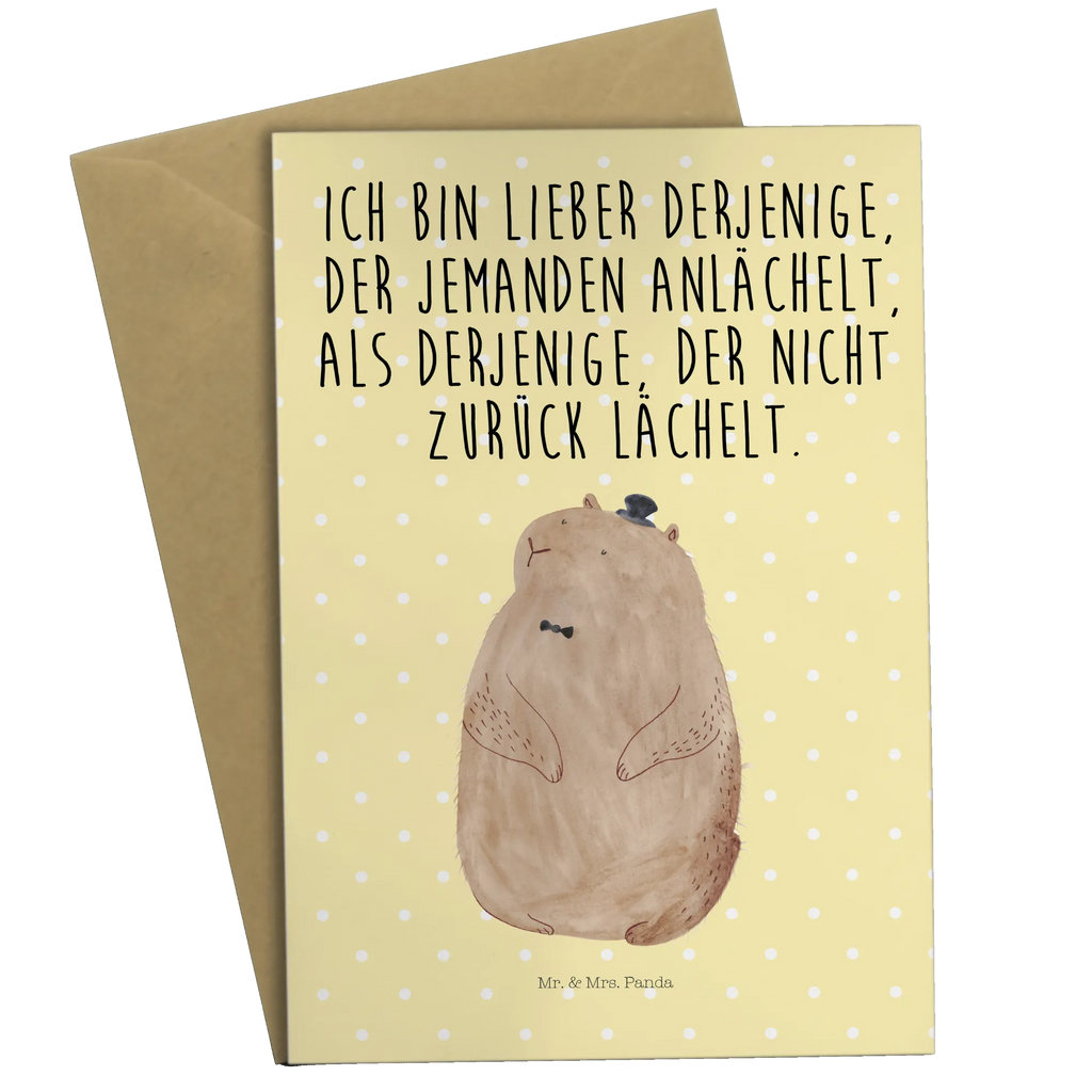 Greetings card Groundhog birthday card, greeting card, wedding card, invitation card, folding card, small animals, cute, funny, cute animal motives, hand drawn, small world, funny sayings, good mood, happy, gifts, gift ideas, special gifts, animal lover, card, respect, Groundhog, cheerfulness, decency, friendliness, etiquette