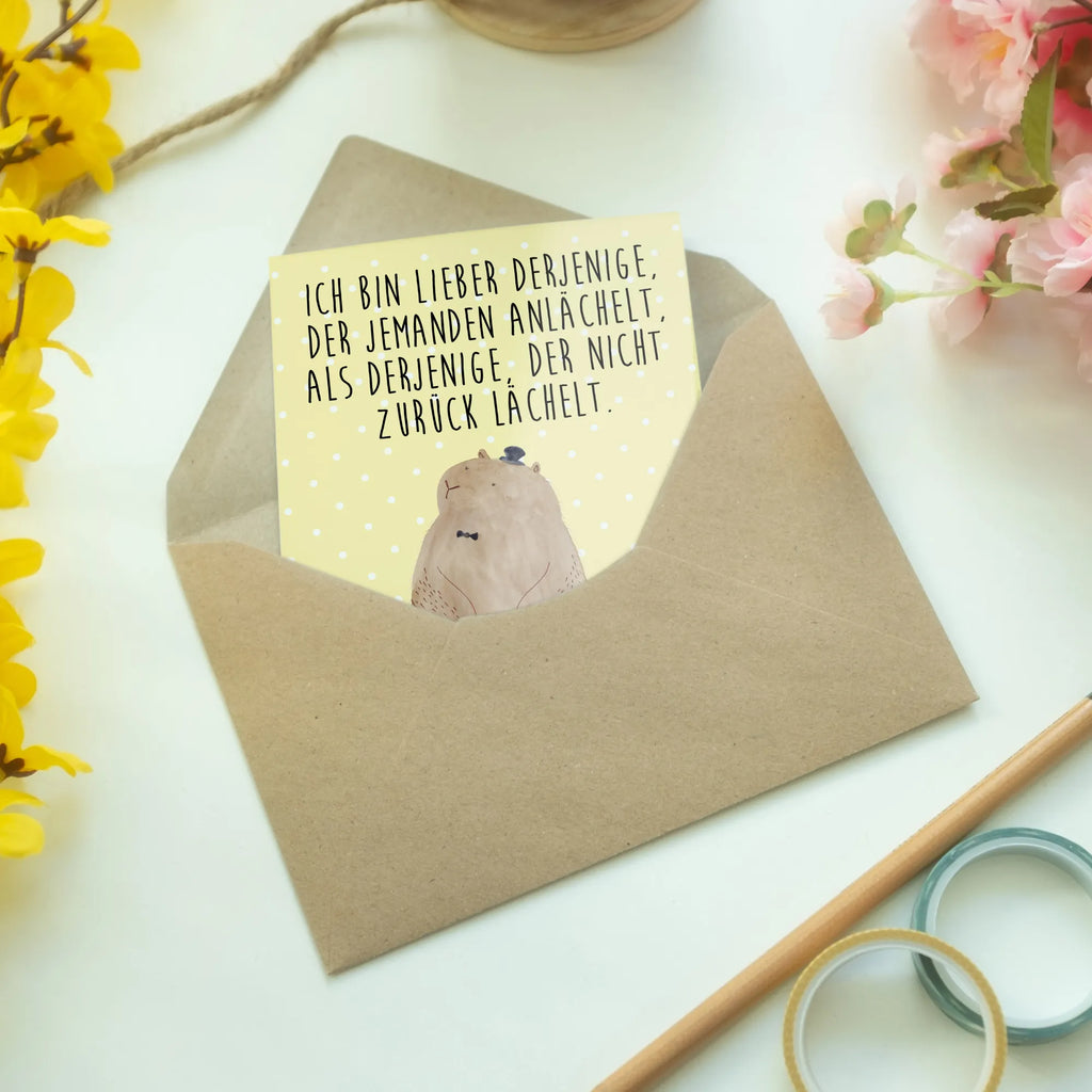 Greetings card Groundhog birthday card, greeting card, wedding card, invitation card, folding card, small animals, cute, funny, cute animal motives, hand drawn, small world, funny sayings, good mood, happy, gifts, gift ideas, special gifts, animal lover, card, respect, Groundhog, cheerfulness, decency, friendliness, etiquette