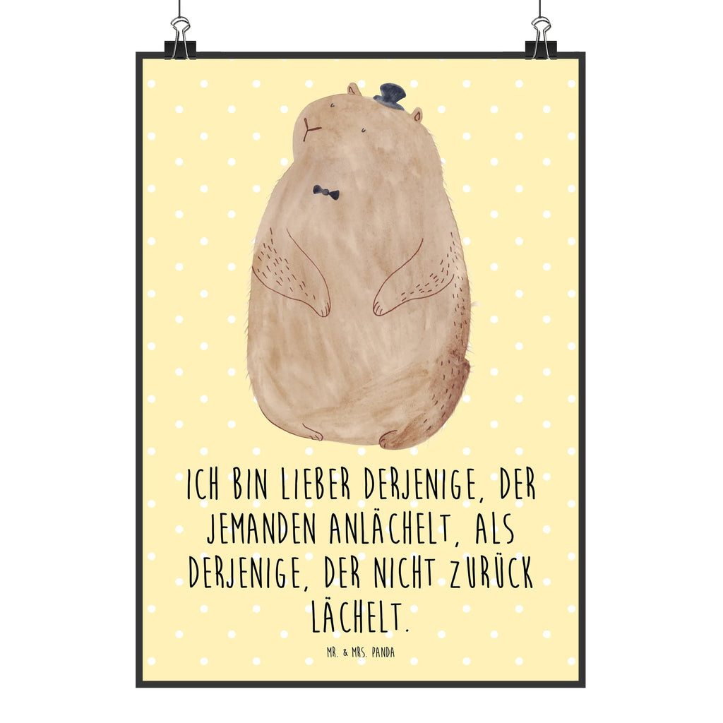 Poster Murmeltier Wandbild, kunstdruck poster, kunstposter, drucke, wandkunst, Wandposter, Wanddeko Bild, Bild, Poster, Wandschmuck, Wanddekoration, Designposter, Plakat, Bild für Wand, wanddeko, Posterdruck, kunst für die wand, Mr. & Mrs. Panda Poster, Deko Bild, grafikposter, wanddruck, Kunstdruck, Gute Laune, Tiere, Tiermotive, Lustige Sprüche, Respekt, Murmeltier, Anstand, Knigge, Fröhlichkeit, Freundlichkeit