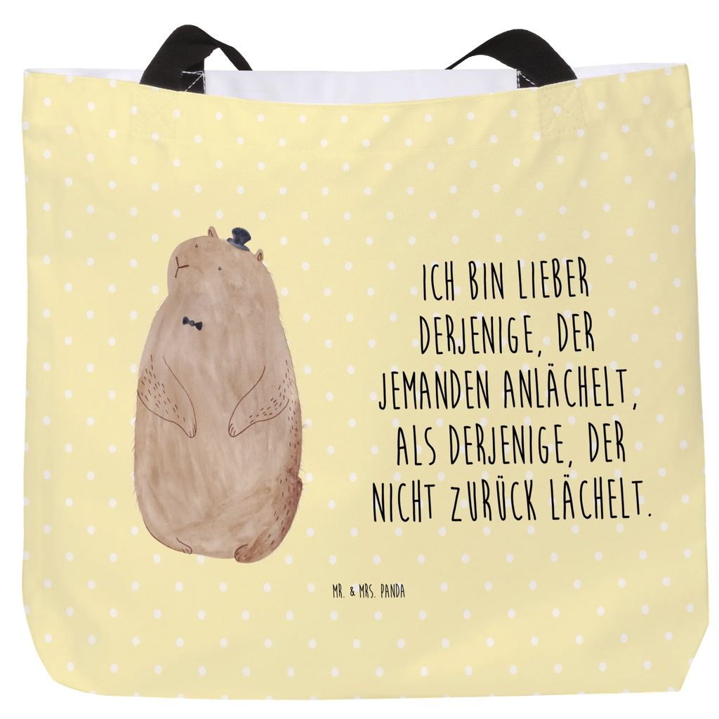 Shopper Świstak Strandtasche, Freizeittasche, Stofftasche, Tüte, Beutel, Tragebeutel, Shopper, Alltagstasche, Schultasche, Einkaufsbeutel, Ausflug, XXL Tasche, XL, Schultertasche, Schulbeutel, Einkaufstasche, Gute Laune, Lustige Sprüche, Tiermotive, Tiere, Respekt, Knigge, Anstand, Freundlichkeit, Murmeltier, Fröhlichkeit