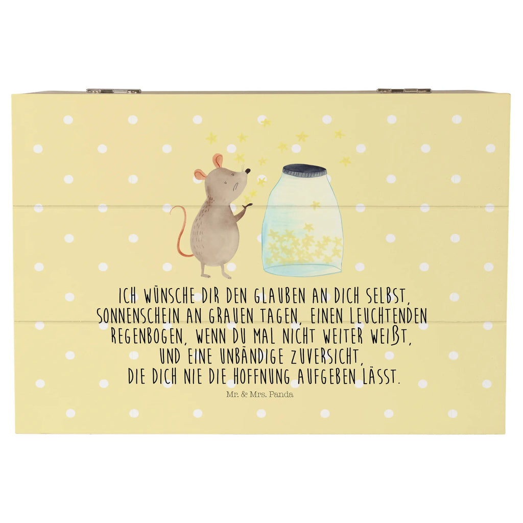 Holzkiste Maus Sterne Aufbewahrungsbox, Geschenkdose, XXL, Erinnerungsbox, Geschenkbox, Schatzkiste, Truhe, Dekokiste, Erinnerungskiste, Holzkiste, Schatulle, Kiste, Tiermotive, Gute Laune, lustige Sprüche, Tiere, Geburtstag, Träume, Schwangerschaft, Geburt, Taufgeschenk, Hoffnung, Wunsch, Kind, Kindergeburtstag, erstes Kind, Maus, Taufe, Sterne