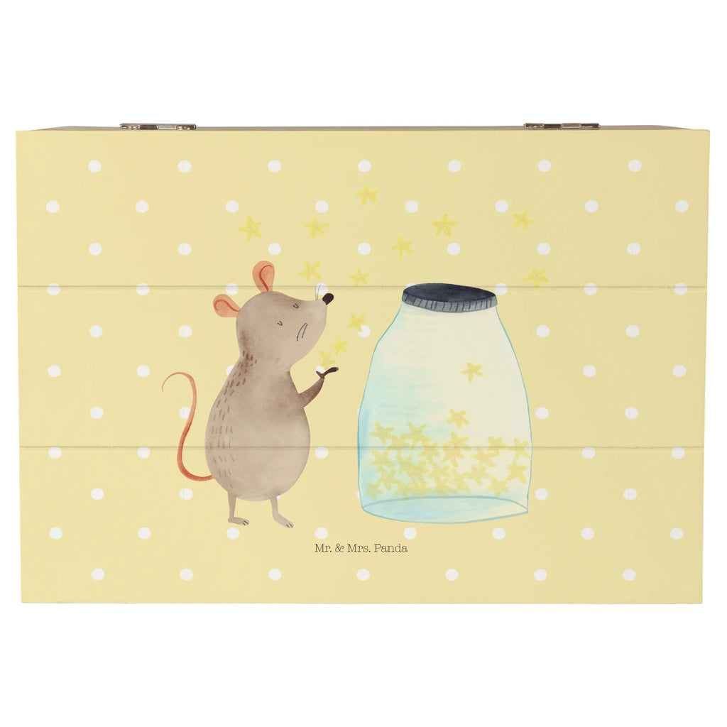 Holzkiste Maus Sterne Aufbewahrungsbox, Geschenkdose, XXL, Erinnerungsbox, Geschenkbox, Schatzkiste, Truhe, Dekokiste, Erinnerungskiste, Holzkiste, Schatulle, Kiste, Tiermotive, Gute Laune, lustige Sprüche, Tiere, Geburtstag, Träume, Schwangerschaft, Geburt, Taufgeschenk, Hoffnung, Wunsch, Kind, Kindergeburtstag, erstes Kind, Maus, Taufe, Sterne