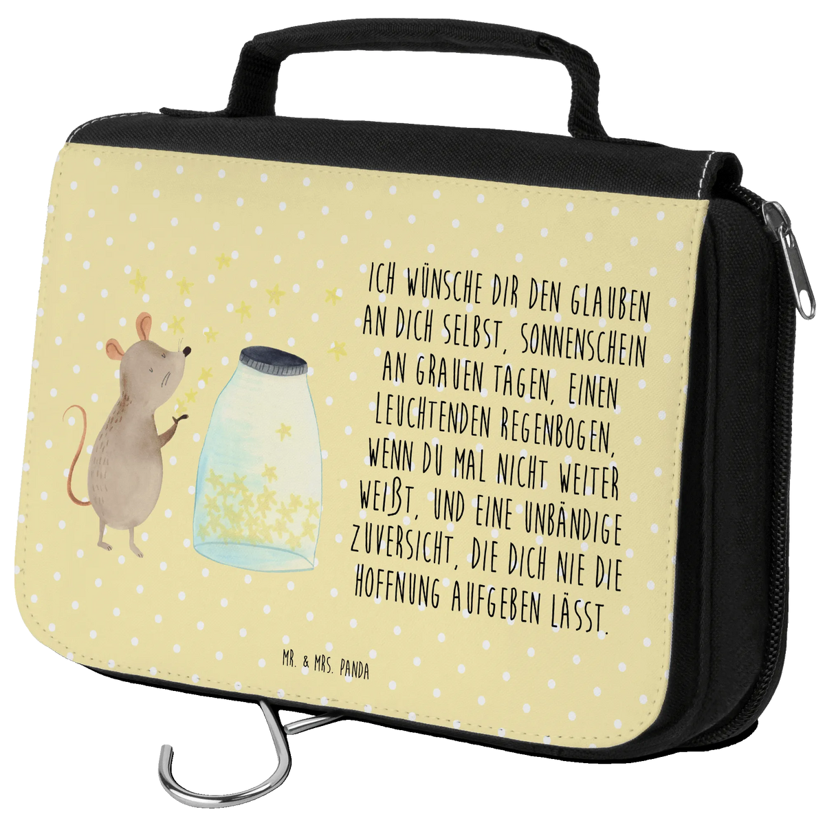 Kulturbeutel Maus Sterne Waschbeutel, Schminkbeutel, Schminktasche, Waschtasche, Kosmetiktasche, beauty case, duschbeutel, Reisebeutel, kosmetiktäschchen, Kosmetikbeutel, beautycase, hygienebeutel, badtasche, Make-Up Tasche, Toilettentasche, Kulturbeutel, Kulturtasche, hygienetasche, Reise-Kulturtasche, kulturtäschchen, Necessaire, Lustige Sprüche, Tiere, Tiermotive, Gute Laune, Träume, Wunsch, Maus, Hoffnung, Kind, Kindergeburtstag, Sterne, Geburtstag, Erstes Kind, Geburt, Taufgeschenk, Taufe, Schwangerschaft