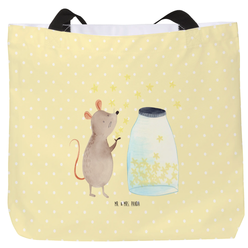Shopper Maus Sterne Einkaufsbeutel, Tasche, Schulbeutel, Beutel, Einkaufstasche, Tragebeutel, Strandtasche, Freizeittasche, Shopper, Alltagstasche, Schultasche, Tiermotive, Gute Laune, lustige Sprüche, Tiere, Kind, Taufgeschenk, Geburtstag, erstes Kind, Sterne, Maus, Wunsch, Hoffnung, Taufe, Kindergeburtstag, Geburt, Träume, Schwangerschaft