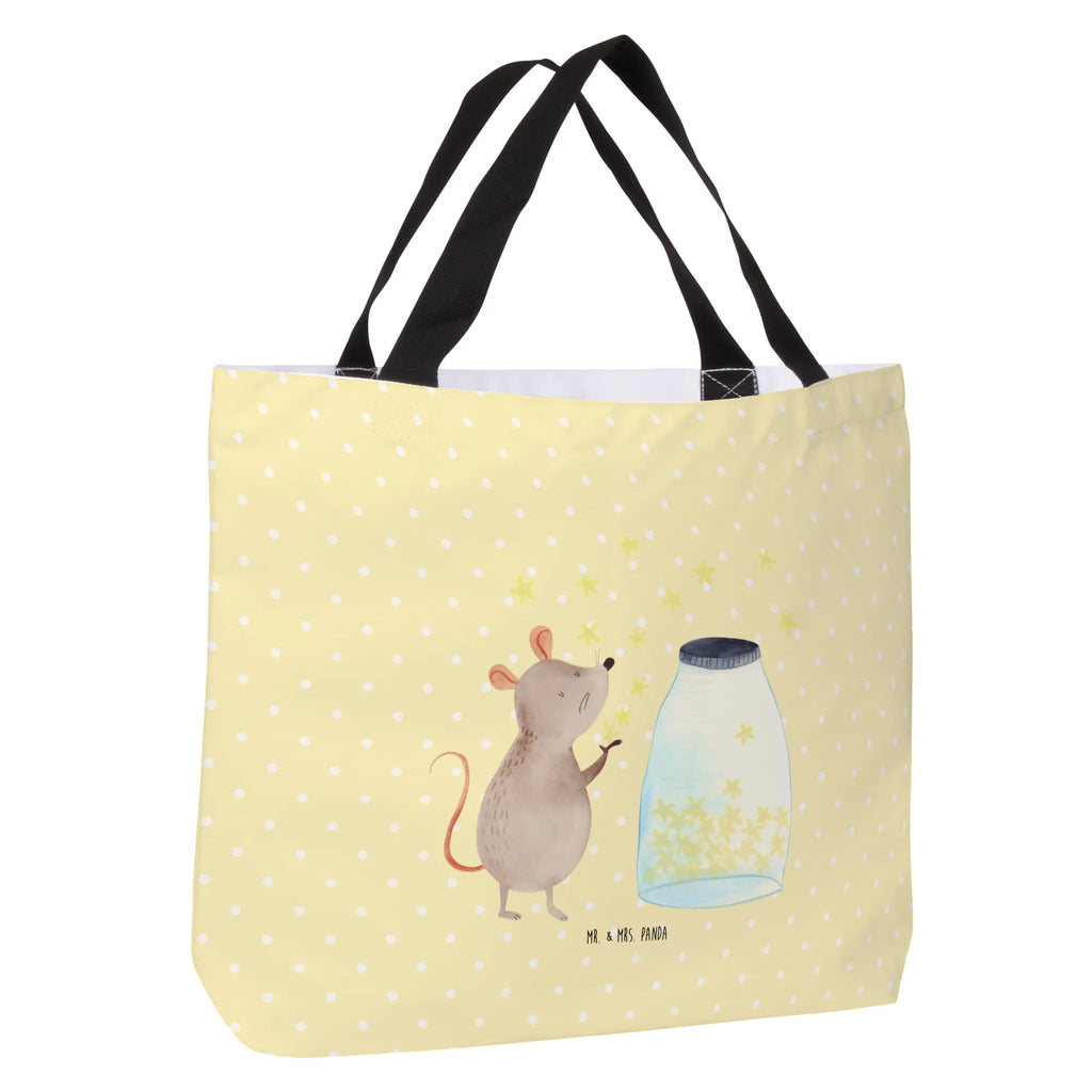 Shopper Maus Sterne Einkaufsbeutel, Tasche, Schulbeutel, Beutel, Einkaufstasche, Tragebeutel, Strandtasche, Freizeittasche, Shopper, Alltagstasche, Schultasche, Tiermotive, Gute Laune, lustige Sprüche, Tiere, Kind, Taufgeschenk, Geburtstag, erstes Kind, Sterne, Maus, Wunsch, Hoffnung, Taufe, Kindergeburtstag, Geburt, Träume, Schwangerschaft