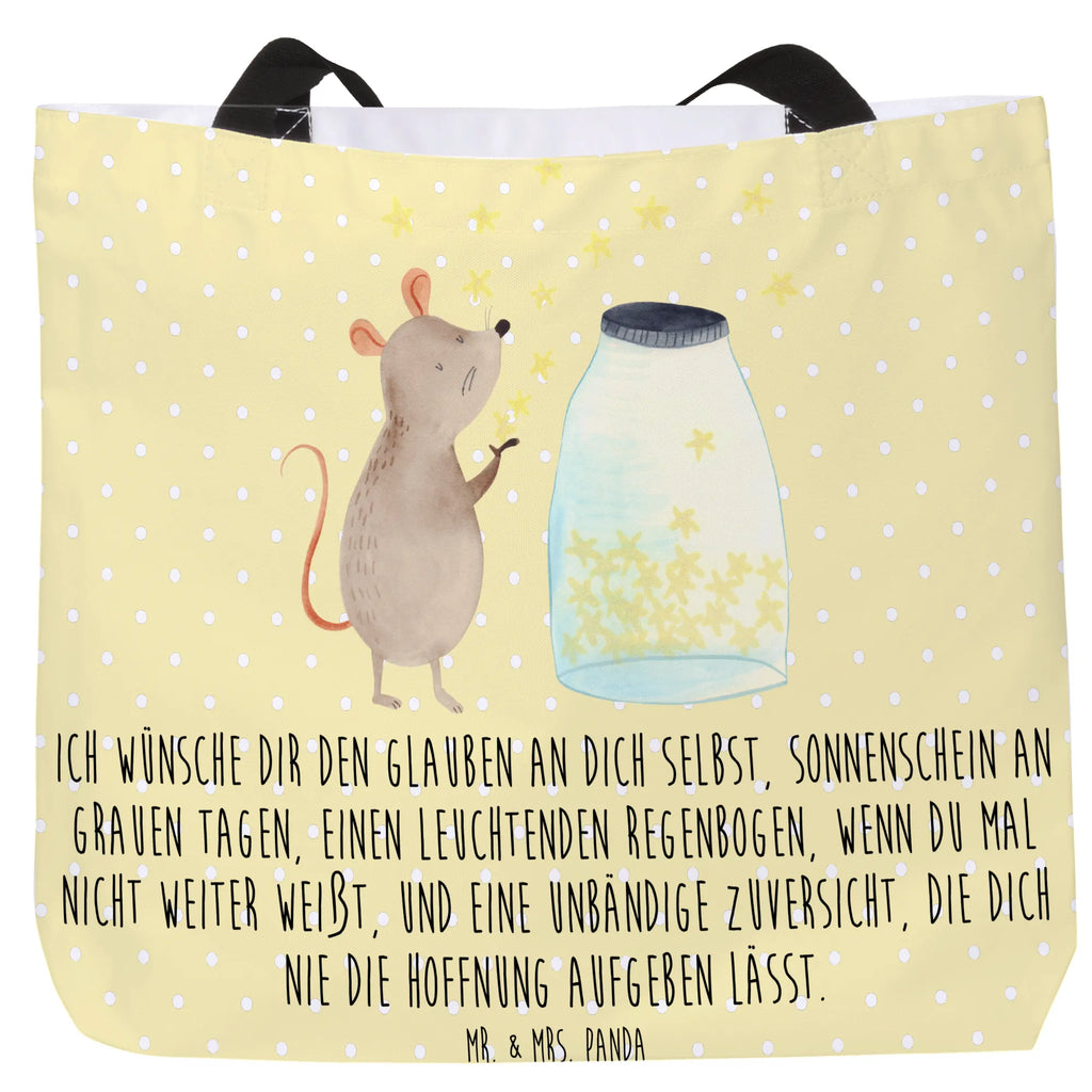 Shopper Maus Sterne Einkaufsbeutel, Tasche, Schulbeutel, Beutel, Einkaufstasche, Tragebeutel, Strandtasche, Freizeittasche, Shopper, Alltagstasche, Schultasche, Tiermotive, Gute Laune, lustige Sprüche, Tiere, Kind, Taufgeschenk, Geburtstag, erstes Kind, Sterne, Maus, Wunsch, Hoffnung, Taufe, Kindergeburtstag, Geburt, Träume, Schwangerschaft