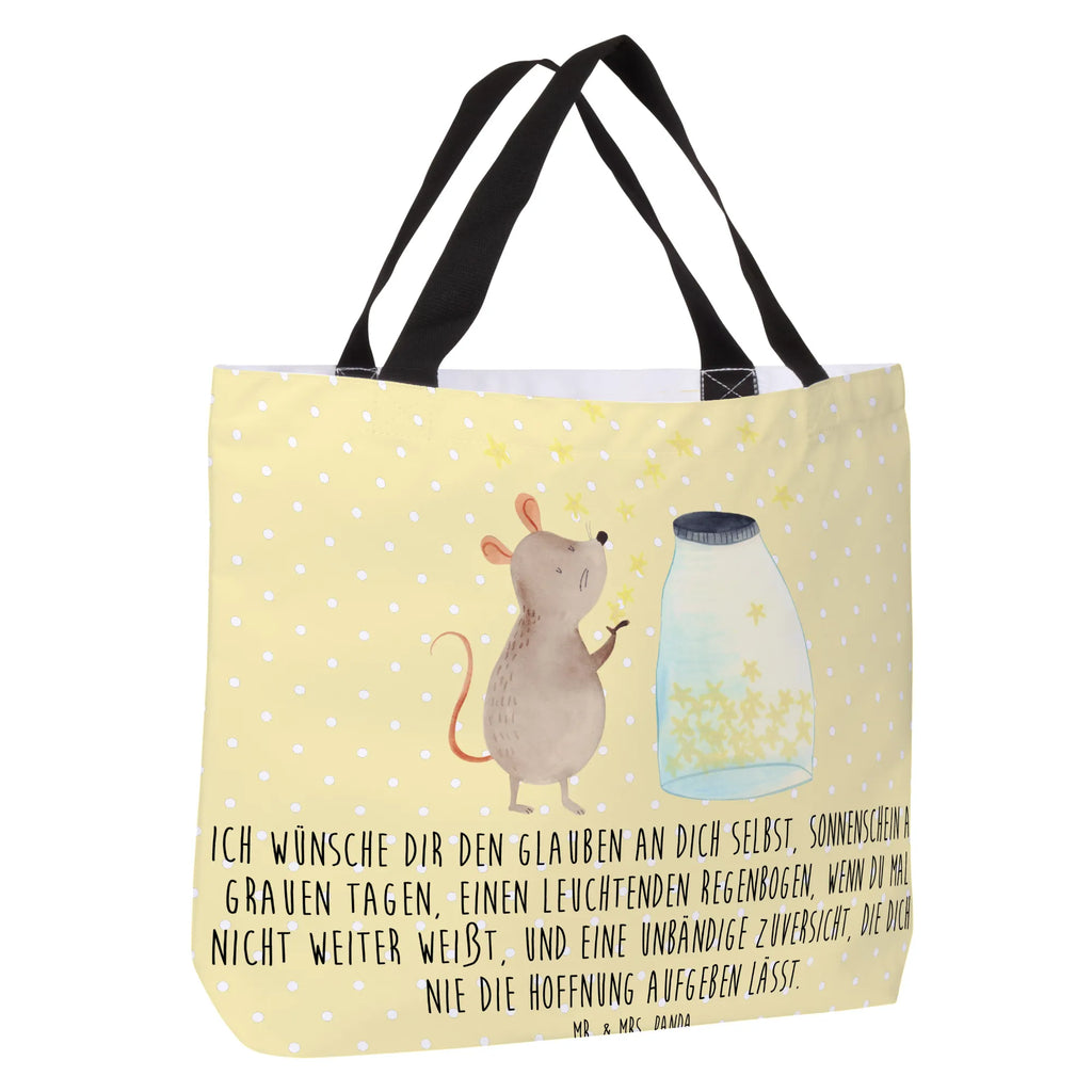 Shopper Maus Sterne Einkaufsbeutel, Tasche, Schulbeutel, Beutel, Einkaufstasche, Tragebeutel, Strandtasche, Freizeittasche, Shopper, Alltagstasche, Schultasche, Tiermotive, Gute Laune, lustige Sprüche, Tiere, Kind, Taufgeschenk, Geburtstag, erstes Kind, Sterne, Maus, Wunsch, Hoffnung, Taufe, Kindergeburtstag, Geburt, Träume, Schwangerschaft