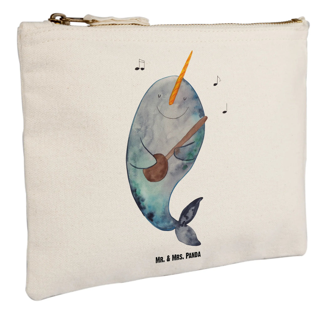 torebka na makijaż narwal Gitara Kulturtasche, pencil case, Kosmetiktasche, Stiftemäppchen, Waschbeutel, utensilientasche, aufbewahrungstasche, Kulturbeutel, pinsel tasche, Waschtasche, beauty case, Schminktasche, beauty tasche, Mäppchen, Kosmetikbeutel, aufbewahrungsbeutel, Schminktäschchen, Schminkbeutel, toiletry bag, Schlampermäppchen, Federmappe, Etui, kosmetiktäschchen, Meerestiere, Urlaub, Meer, Narwal, Tanzen, Gitarre, Probleme, Wal, Frust, Problemlösung, Gespräche