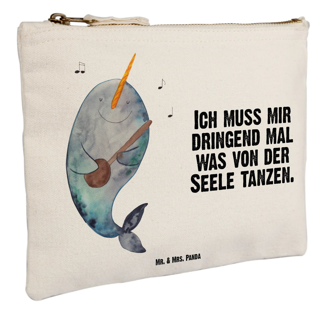 torebka na makijaż narwal Gitara Kulturtasche, pencil case, Kosmetiktasche, Stiftemäppchen, Waschbeutel, utensilientasche, aufbewahrungstasche, Kulturbeutel, pinsel tasche, Waschtasche, beauty case, Schminktasche, beauty tasche, Mäppchen, Kosmetikbeutel, aufbewahrungsbeutel, Schminktäschchen, Schminkbeutel, toiletry bag, Schlampermäppchen, Federmappe, Etui, kosmetiktäschchen, Meerestiere, Urlaub, Meer, Narwal, Tanzen, Gitarre, Probleme, Wal, Frust, Problemlösung, Gespräche