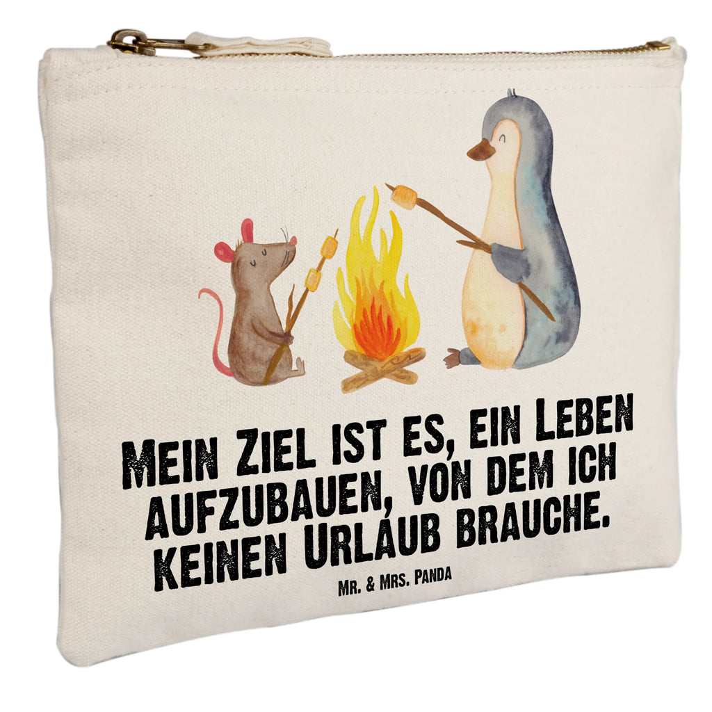 torebka na makijaż pingwin ognisko Kulturtasche, aufbewahrungstasche, kosmetiktäschchen, Kosmetiktasche, beauty tasche, pencil case, toiletry bag, Schlampermäppchen, Etui, Waschbeutel, Mäppchen, Schminktäschchen, aufbewahrungsbeutel, Kulturbeutel, Stiftemäppchen, beauty case, Waschtasche, Kosmetikbeutel, Federmappe, Schminkbeutel, Schminktasche, utensilientasche, pinsel tasche, Pinguin, Pinguine, Grillen, Leben, Feuer, Job, Lagerfeuer, Liebe, Büroalltag, Büro, Neustart, Lebensspruch, Motivation, Arbeit, Maus, Marshmallows, Lebensmotivation