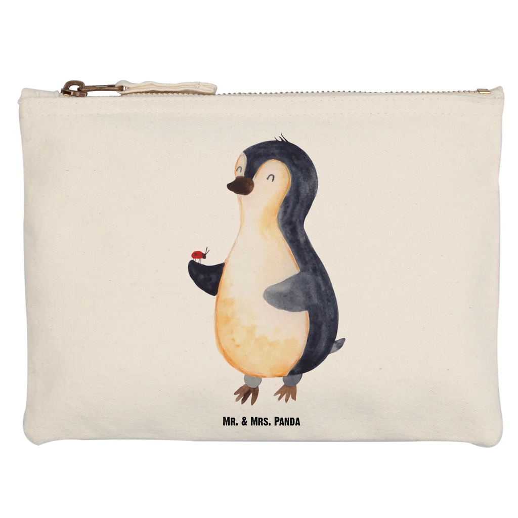 Make-up bag Penguin ladybug kosmetiktäschchen, Etui, Kulturbeutel, utensilientasche, pencil case, Stiftemäppchen, Federmappe, Schminktäschchen, toiletry bag, Kosmetiktasche, Mäppchen, Kulturtasche, Schlampermäppchen, Schminkbeutel, Kosmetikbeutel, aufbewahrungstasche, beauty case, pinsel tasche, beauty tasche, Waschtasche, Schminktasche, Waschbeutel, aufbewahrungsbeutel, Pinguin, Wunder, Glück, Lebensfreude, Freude, Liebe, Marienkäfer, Pinguine