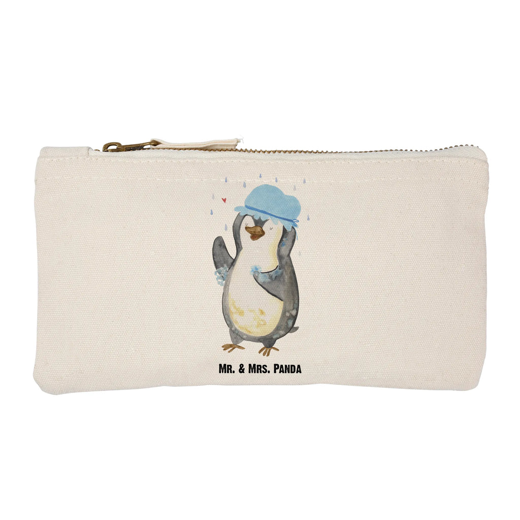 Make-up bag Penguin have a shower Schminkbeutel, beauty tasche, Stiftemäppchen, Etui, Kosmetiktasche, Schminktasche, Federmappe, pencil case, aufbewahrungstasche, toiletry bag, pinsel tasche, utensilientasche, Mäppchen, aufbewahrungsbeutel, kosmetiktäschchen, Kosmetikbeutel, beauty case, Kulturtasche, Kulturbeutel, Waschbeutel, Schlampermäppchen, Schminktäschchen, Waschtasche, Pinguin, Neustart, Neuanfang, glücklich sein, Dusche, Lebensmotto, Duschen, Pinguine, Motivation