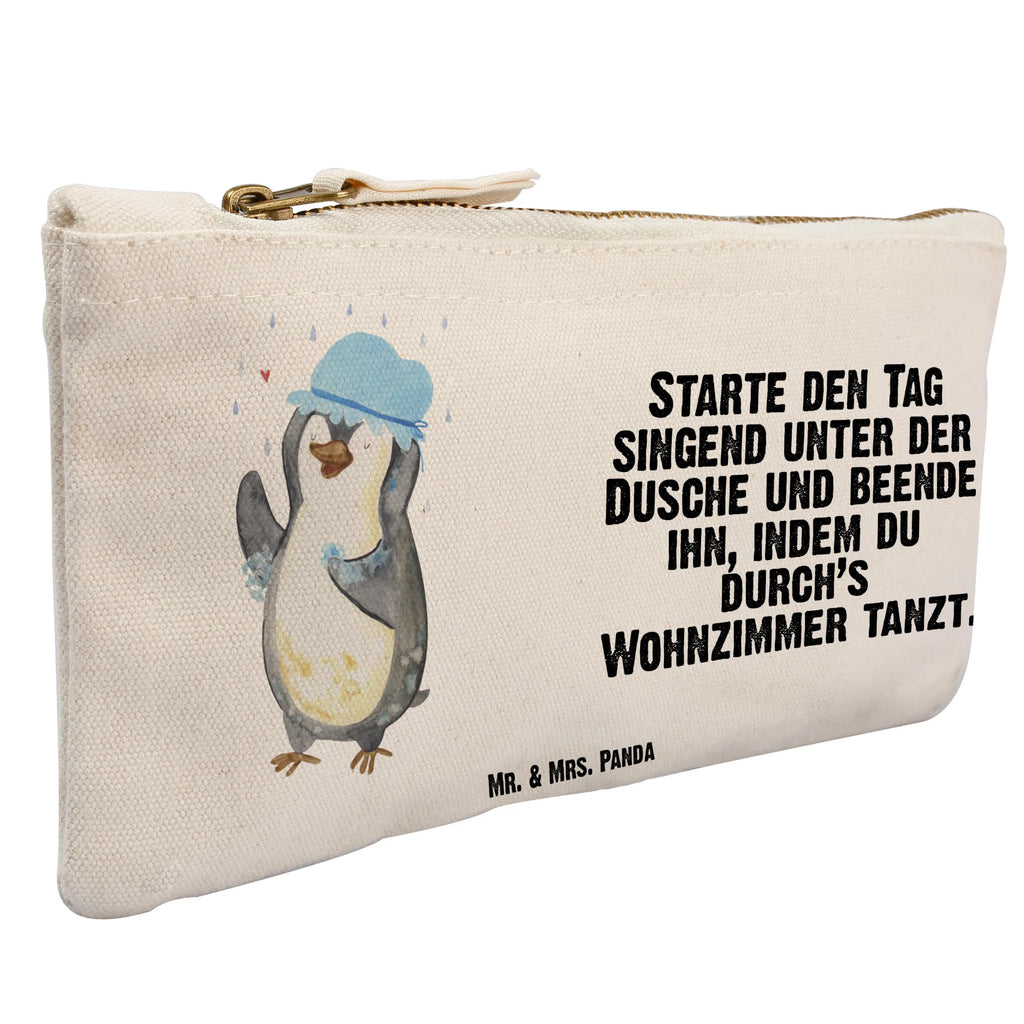 Make-up bag Penguin have a shower Schminkbeutel, beauty tasche, Stiftemäppchen, Etui, Kosmetiktasche, Schminktasche, Federmappe, pencil case, aufbewahrungstasche, toiletry bag, pinsel tasche, utensilientasche, Mäppchen, aufbewahrungsbeutel, kosmetiktäschchen, Kosmetikbeutel, beauty case, Kulturtasche, Kulturbeutel, Waschbeutel, Schlampermäppchen, Schminktäschchen, Waschtasche, Pinguin, Neustart, Neuanfang, glücklich sein, Dusche, Lebensmotto, Duschen, Pinguine, Motivation