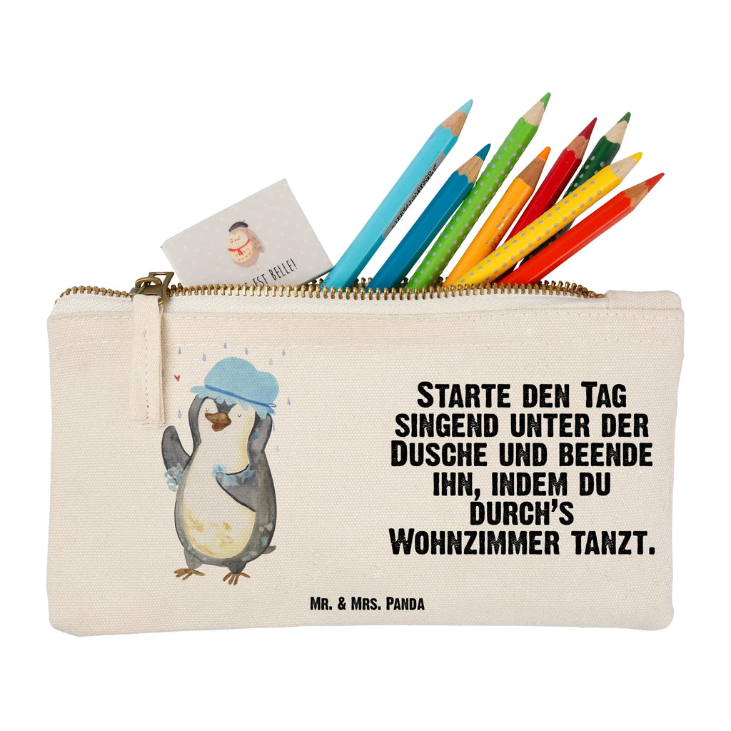 Make-up bag Penguin have a shower Schminkbeutel, beauty tasche, Stiftemäppchen, Etui, Kosmetiktasche, Schminktasche, Federmappe, pencil case, aufbewahrungstasche, toiletry bag, pinsel tasche, utensilientasche, Mäppchen, aufbewahrungsbeutel, kosmetiktäschchen, Kosmetikbeutel, beauty case, Kulturtasche, Kulturbeutel, Waschbeutel, Schlampermäppchen, Schminktäschchen, Waschtasche, Pinguin, Neustart, Neuanfang, glücklich sein, Dusche, Lebensmotto, Duschen, Pinguine, Motivation